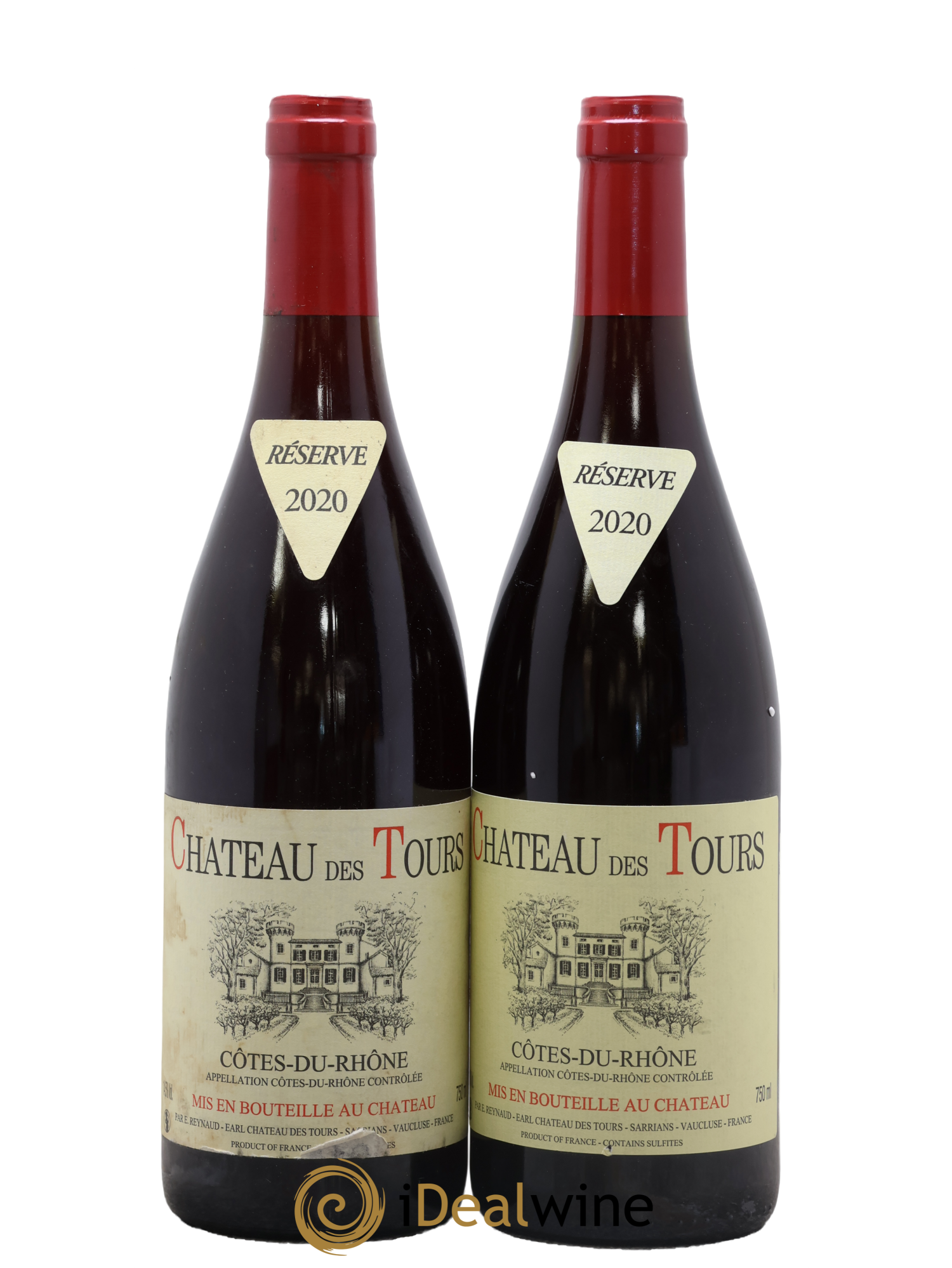 Côtes-du-Rhône Château des Tours Emmanuel Reynaud 2020 - Lotto di 2 bottiglie - 0