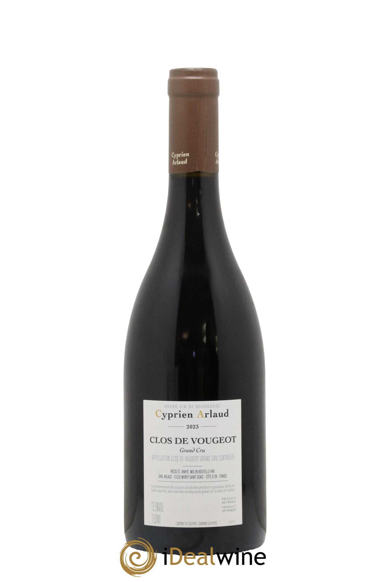 Clos de Vougeot Grand Cru Cyprien Arlaud 2023 - Posten von 1 Flasche - 1