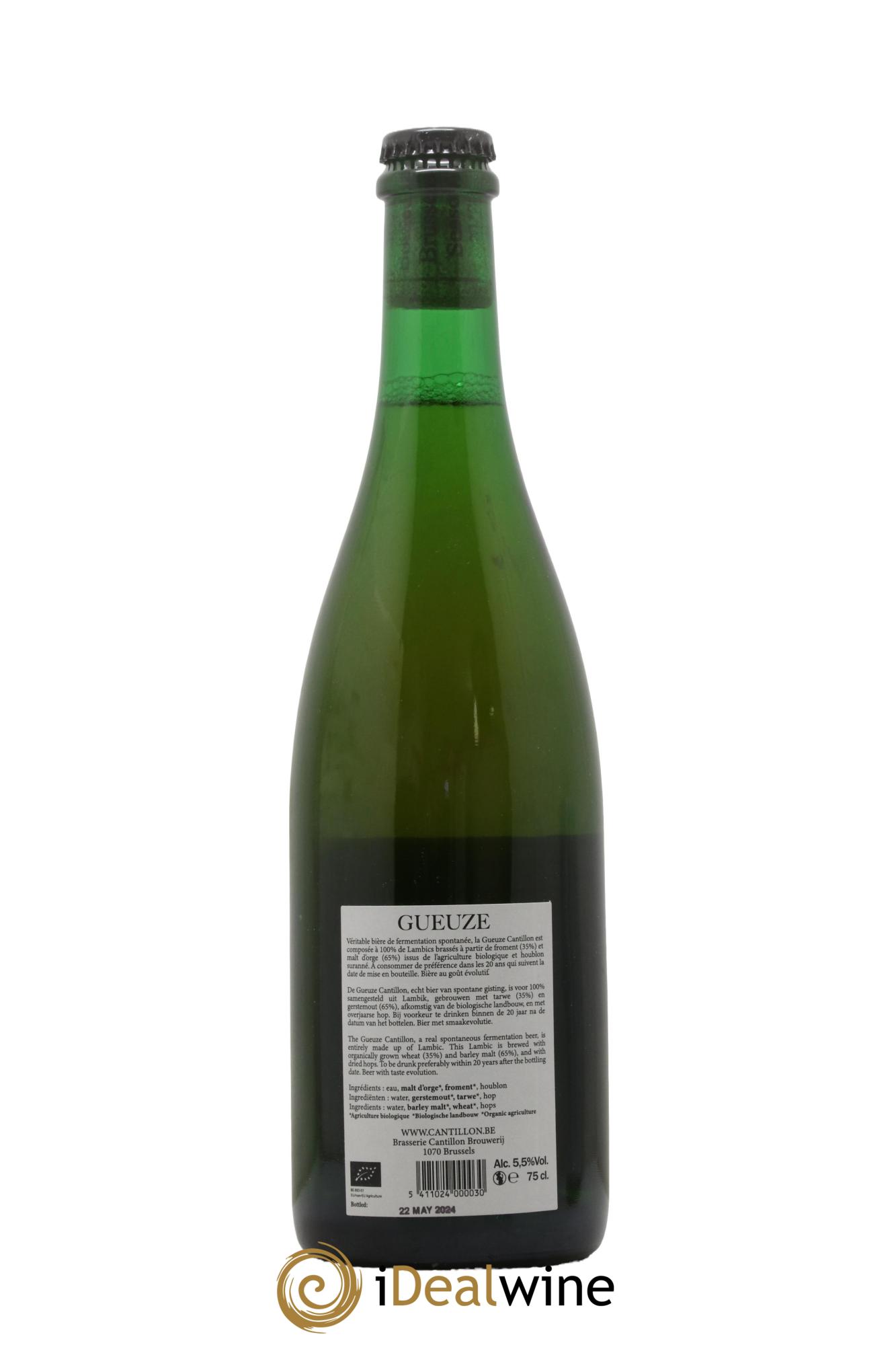 Bière Gueuze Lambic Bio new label (bottled 2024) - Lot de 1 bouteille - 1