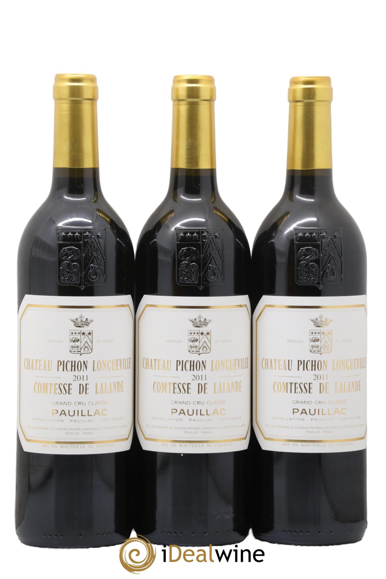 Château Pichon Longueville Comtesse de Lalande 2ème Grand Cru Classé 2011 - Lot of 3 bottles - 0