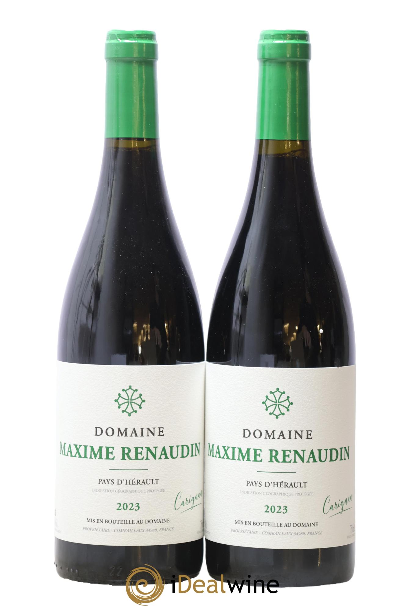 Pays d'Hérault Carignan Maxime Renaudin 2023 - Posten von 2 Flaschen - 0