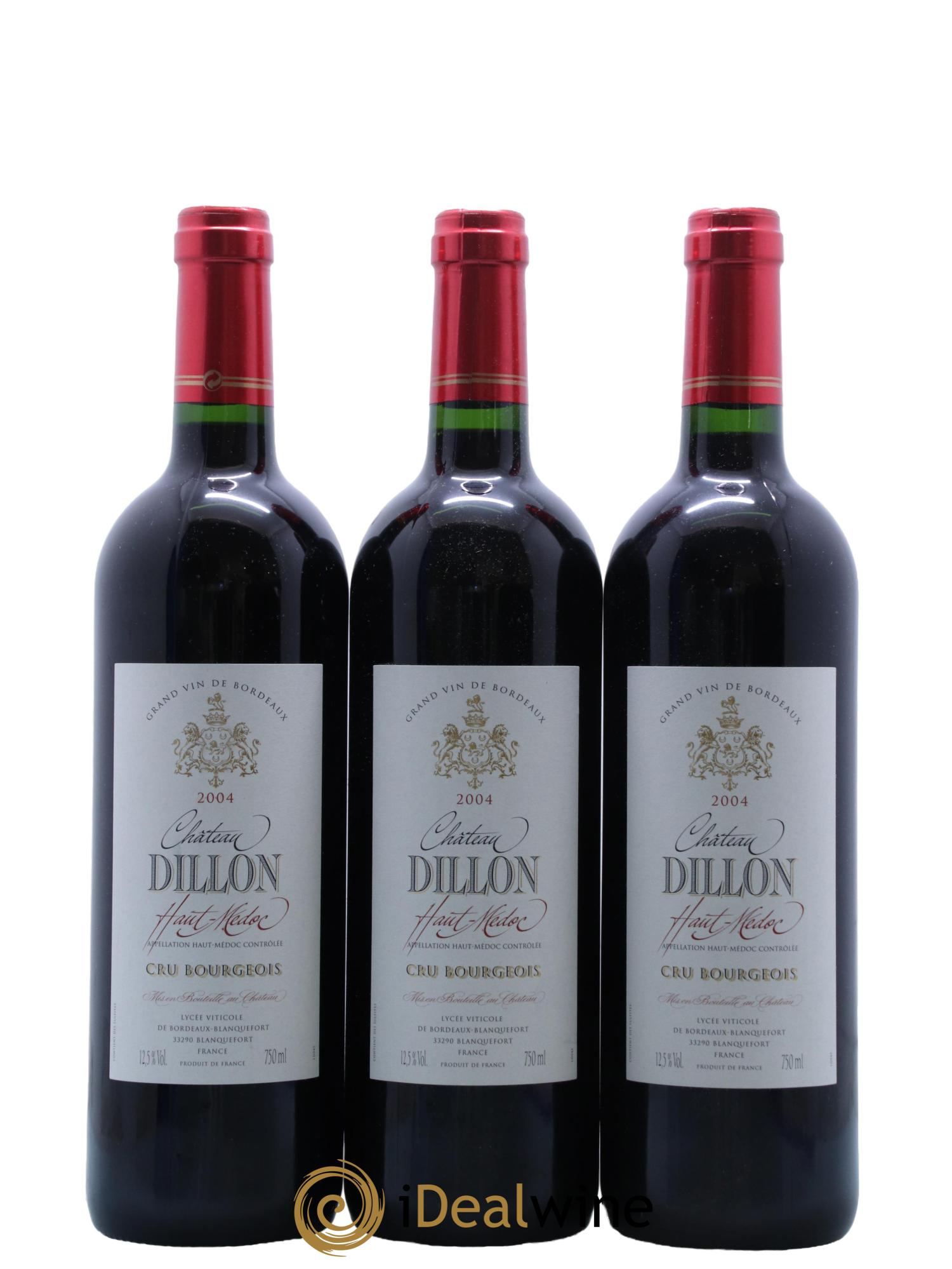Château Dillon Cru Bourgeois 2004 - Posten von 6 Flaschen - 2