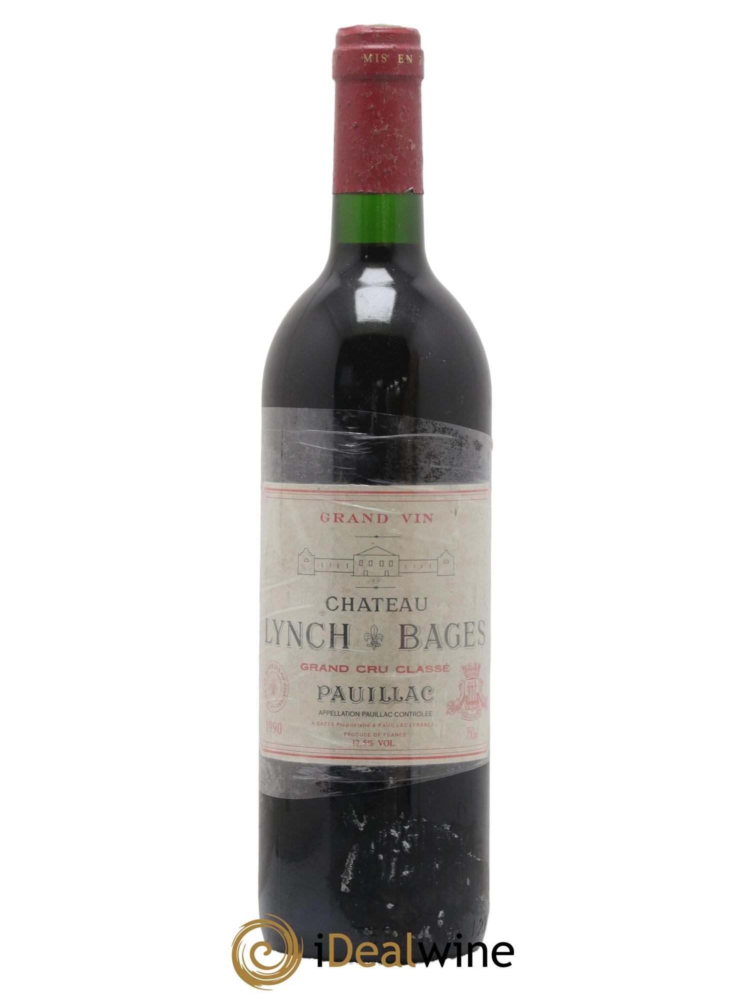 Château Lynch Bages 5ème Grand Cru Classé 1990 - Lot de 1 bouteille - 0