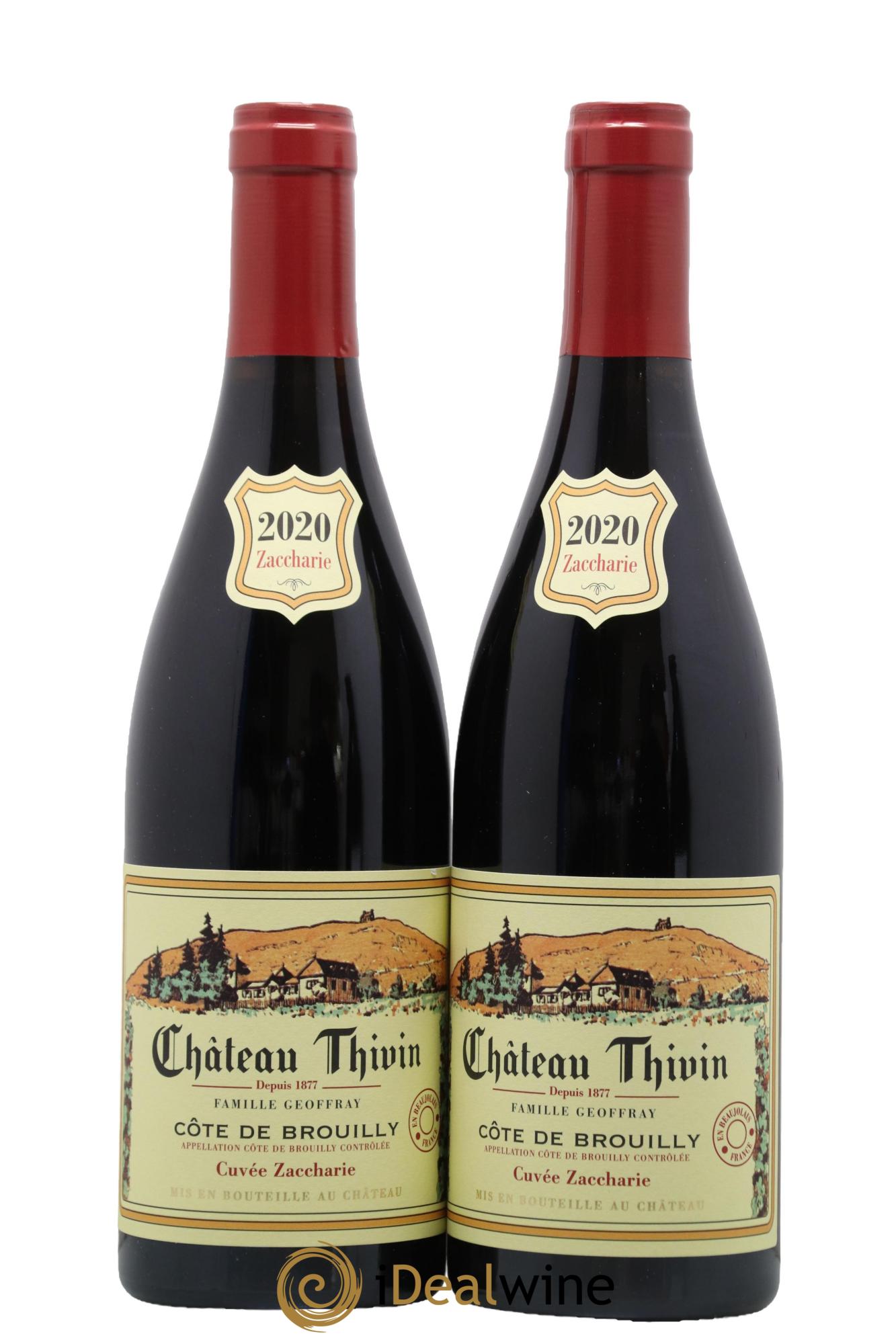 Côte de Brouilly Cuvée Zaccharie Château Thivin 2020 - Lot de 2 bouteilles - 0