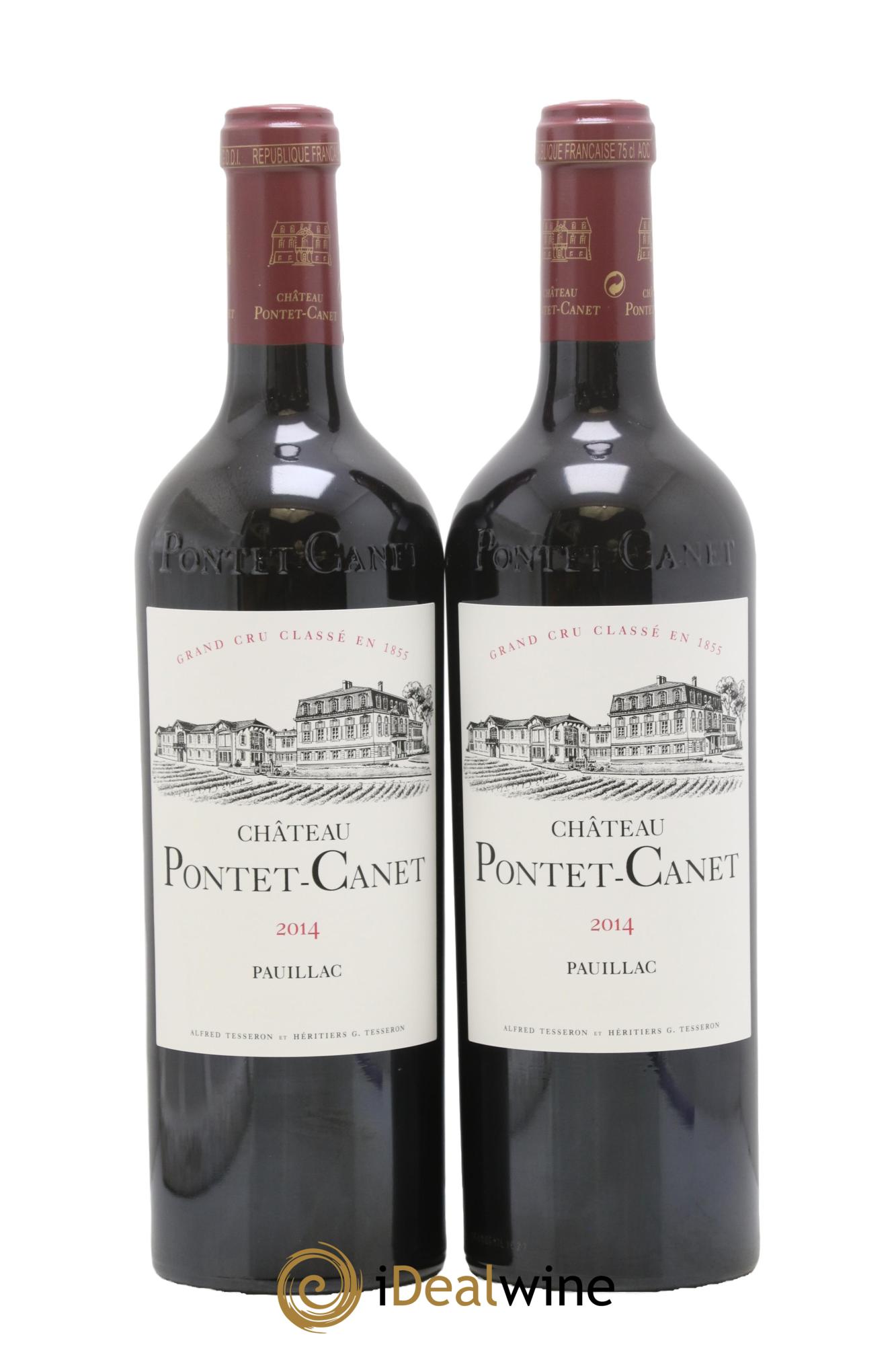 Château Pontet Canet 5ème Grand Cru Classé 2014 - Posten von 2 Flaschen - 0