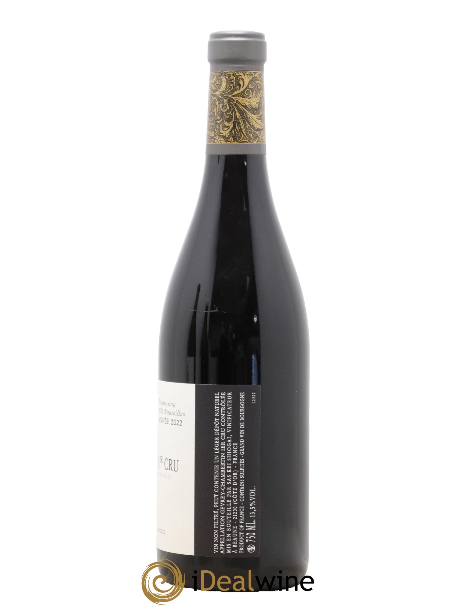 Gevrey-Chambertin 1er Cru Cherbaudes Kei Shiogai 2022 - Lot de 1 bouteille - 1