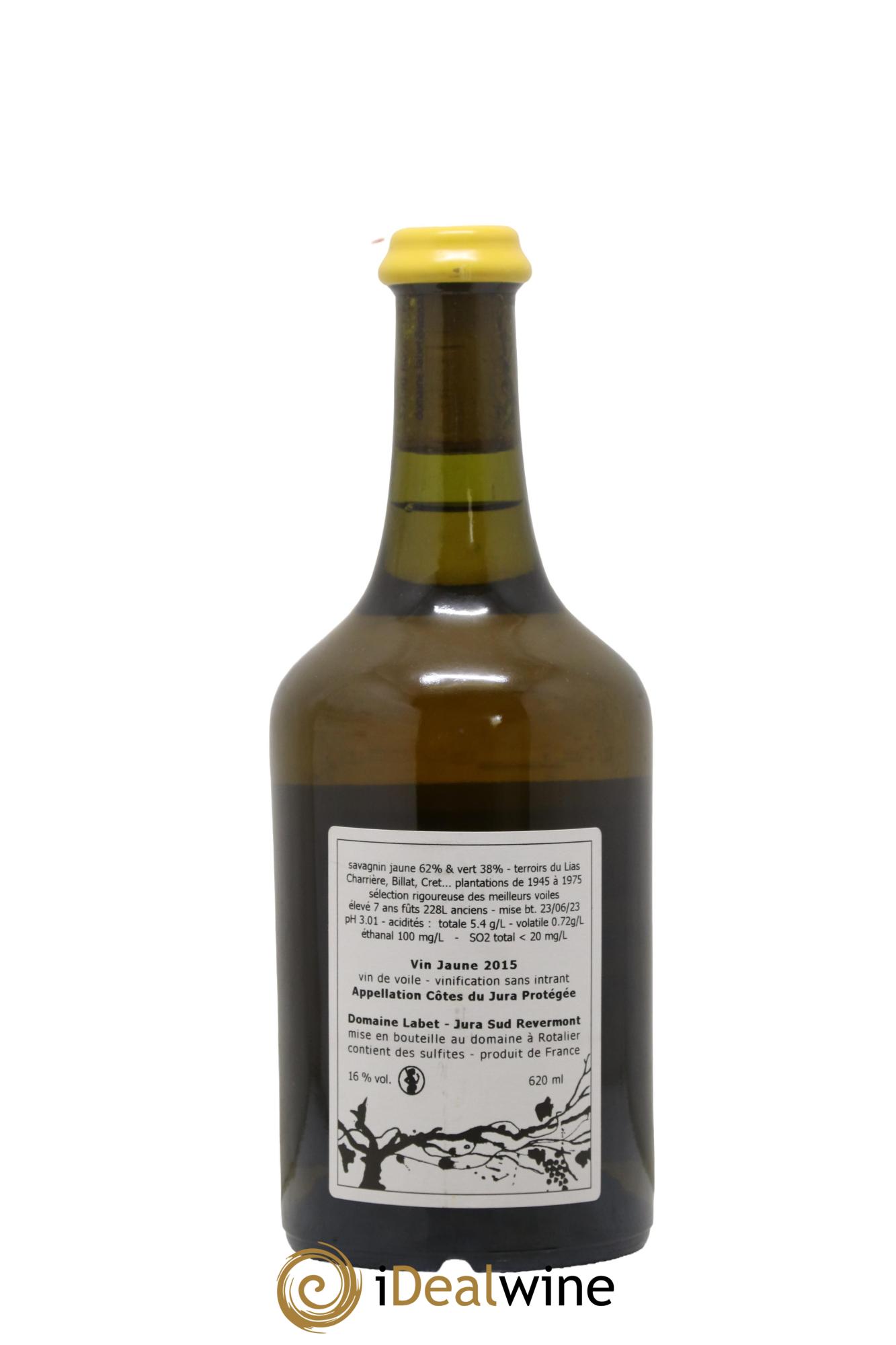 Côtes du Jura Vin Jaune Romain - Julien  - Charline Labet 2015 - Lotto di 1 clavelin - 1
