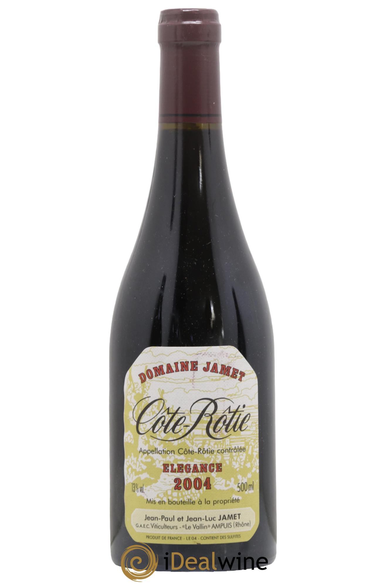 Côte-Rôtie Elégance Jamet (Domaine) 2004 - Lot de 1 format 50cl - 0