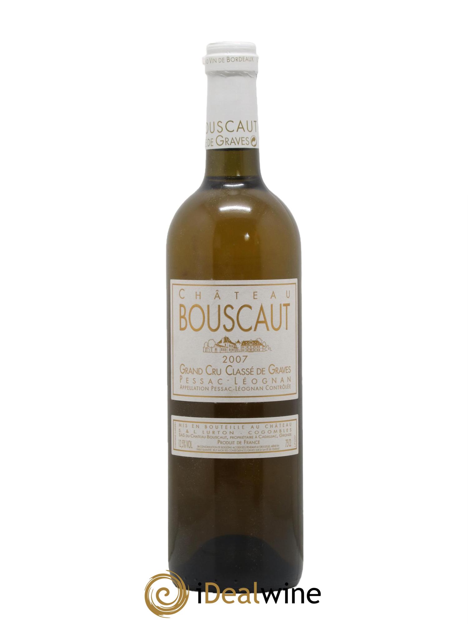 Château Bouscaut Cru Classé de Graves 2007 - Lot de 1 bouteille - 0