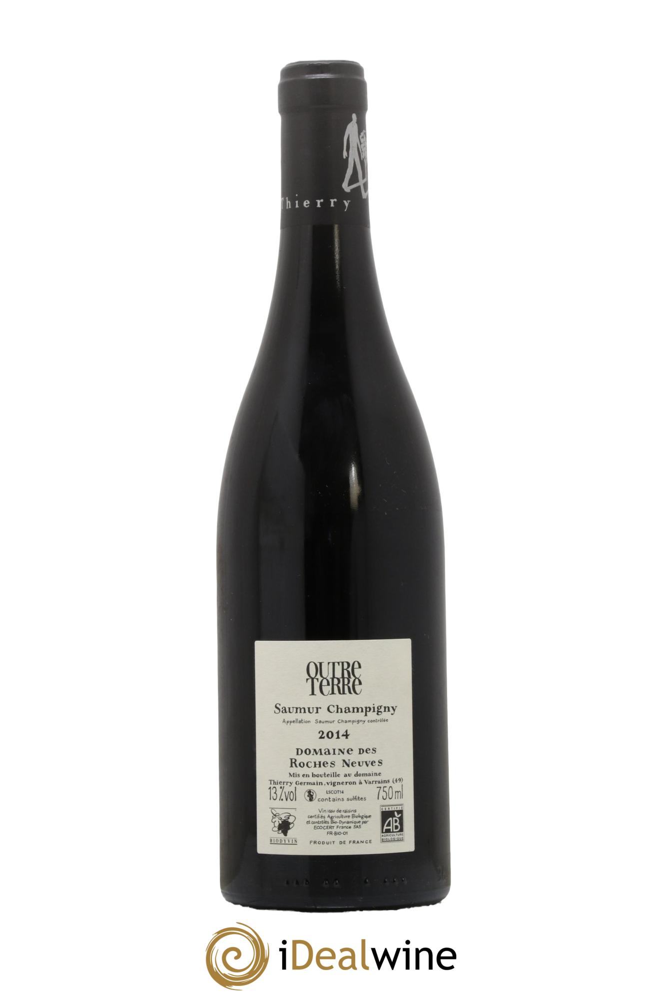 Saumur-Champigny Outre Terre Domaine des Roches Neuves - Thierry Germain 2014 - Lot de 1 bouteille - 1