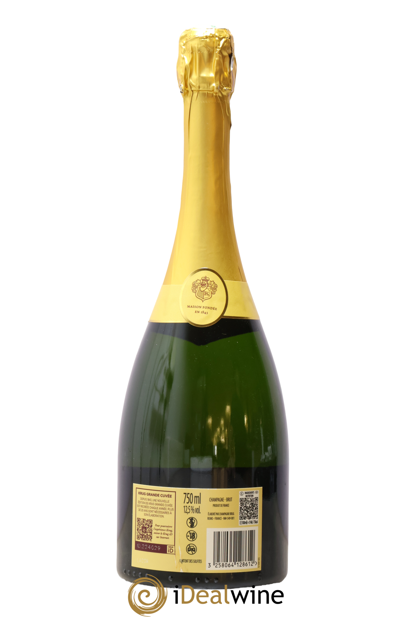 Grande Cuvée Brut - 173ème édition Krug  - Lot de 1 bouteille - 1