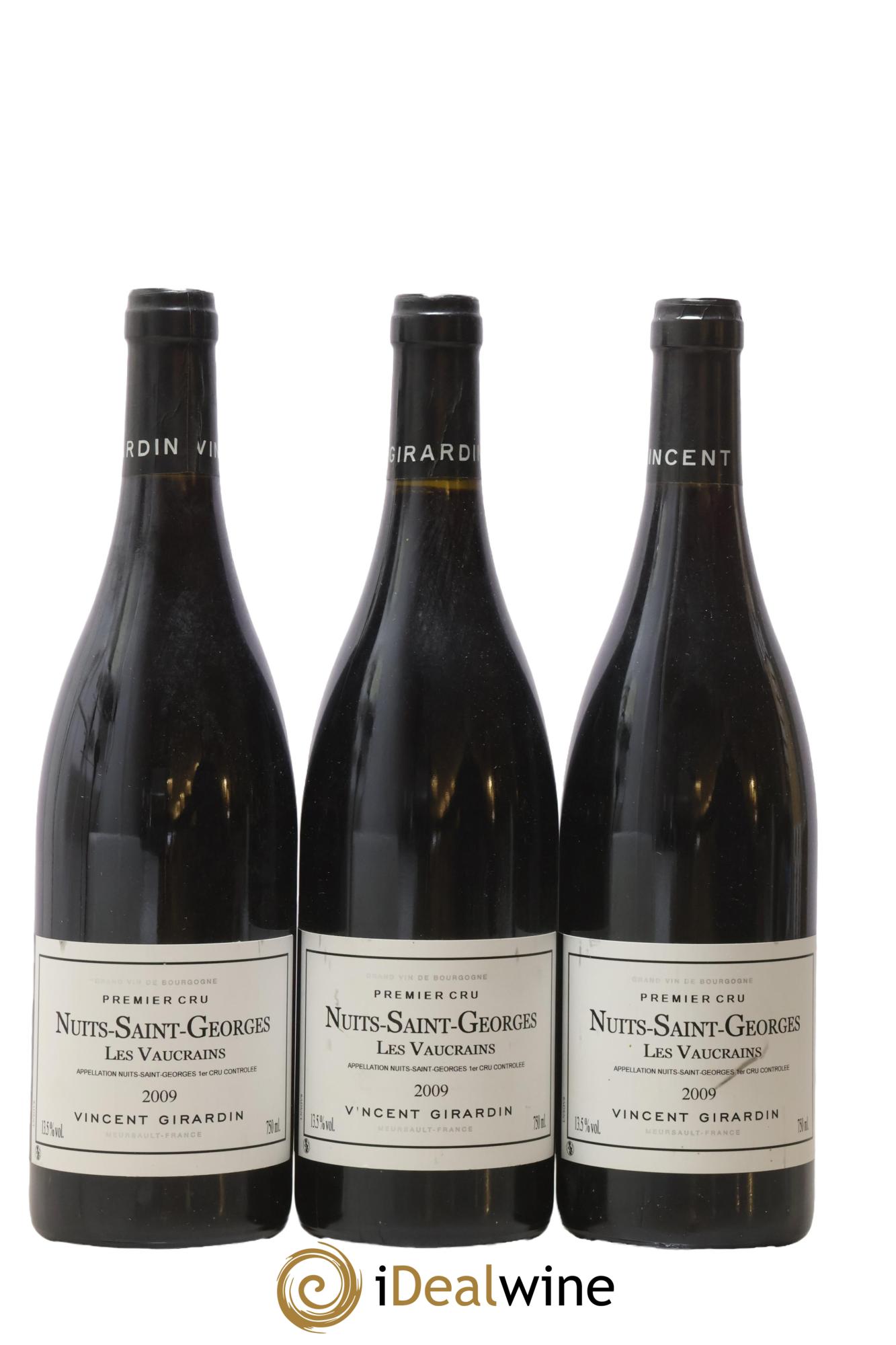 Nuits-Saint-Georges 1er Cru Les Vaucrains Vincent Girardin 2009 - Posten von 3 Flaschen - 0
