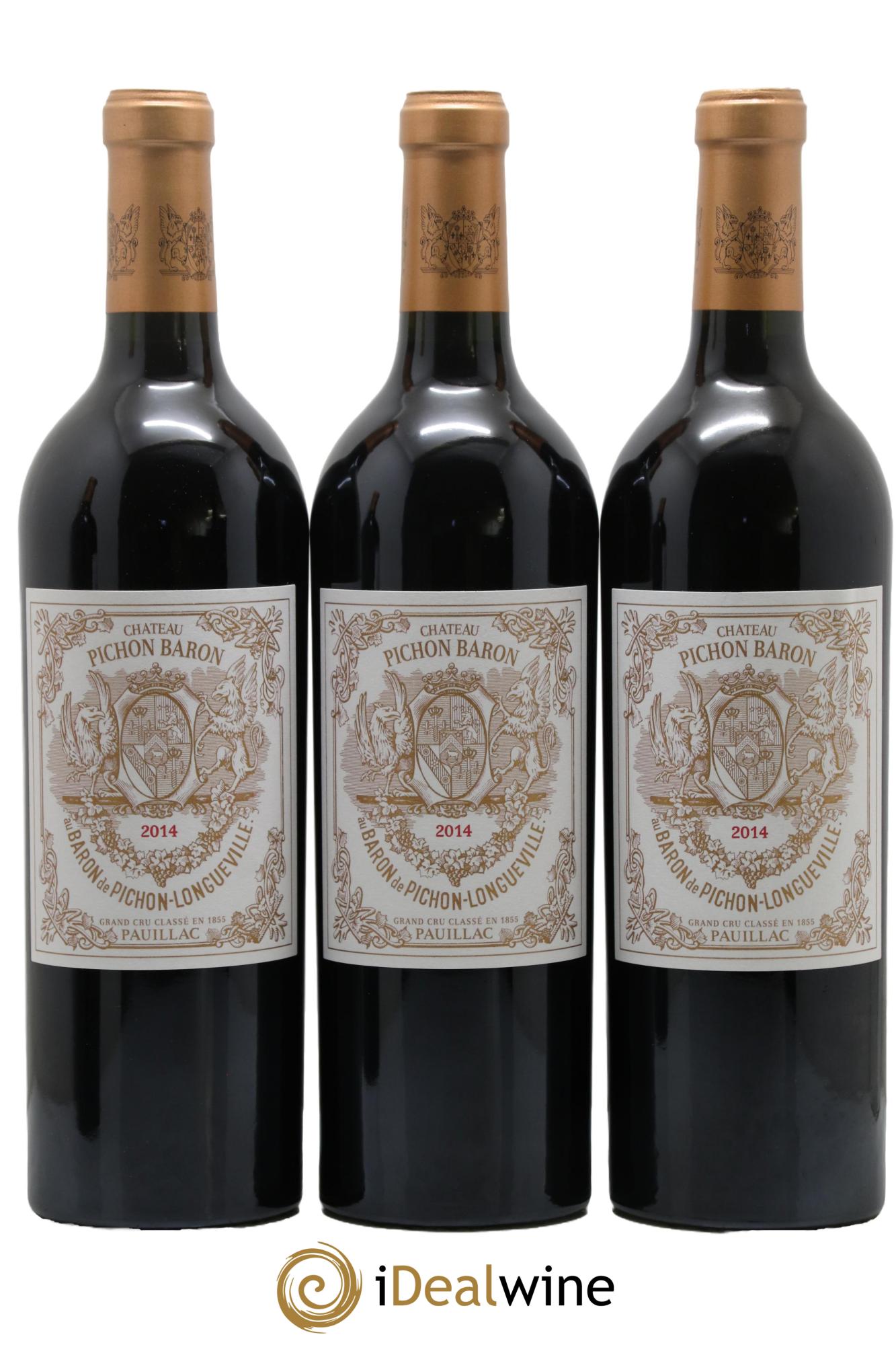 Pichon Longueville Baron 2ème Grand Cru Classé 2014 - Lot de 3 bouteilles - 0