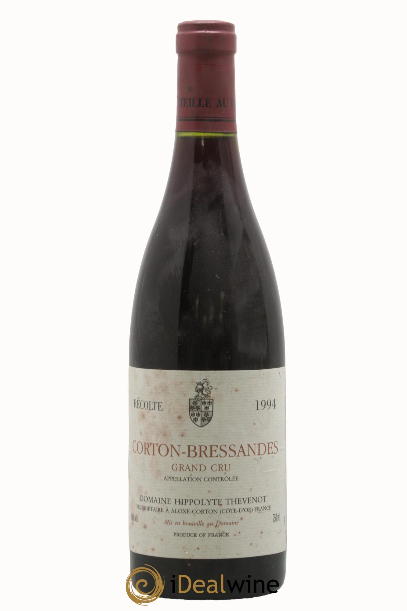 Corton Grand Cru Bressandes Hippolyte Thevenot 1994 - Posten von 1 Flasche - 0