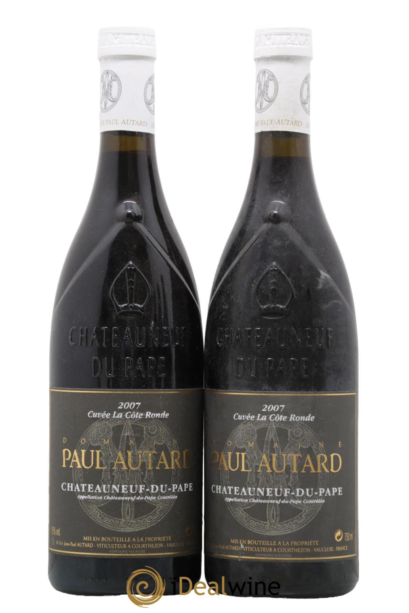 Châteauneuf-du-Pape Domaine Paul Autard La Côte Ronde Jean-Paul Autard 2007 - Lot de 2 bouteilles - 0