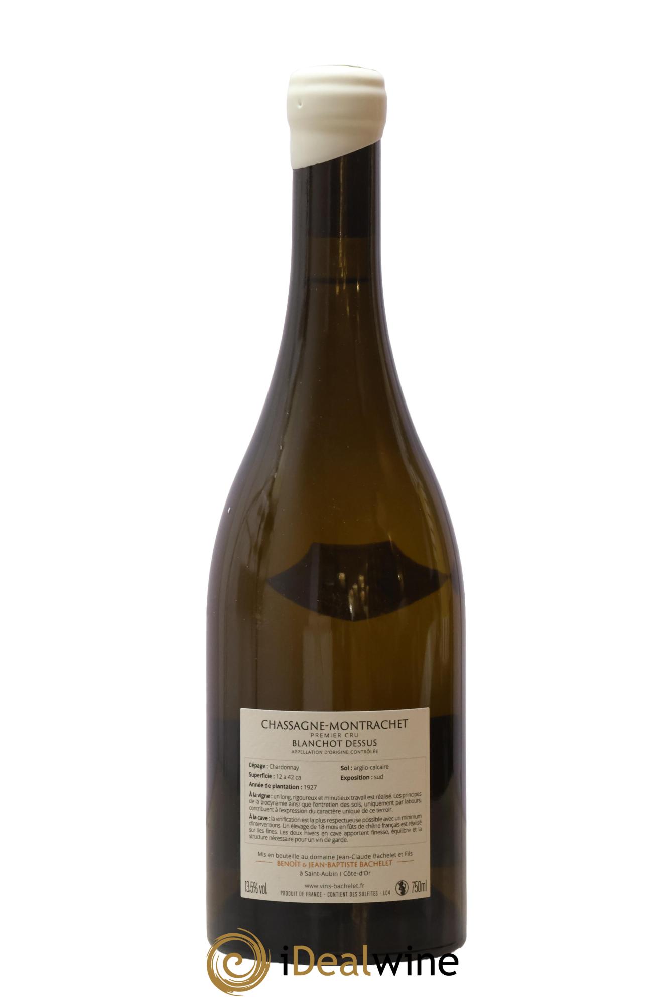 Chassagne-Montrachet 1er Cru Blanchot Dessus Jean-Claude Bachelet (Domaine) 2021 - Posten von 1 Flasche - 1