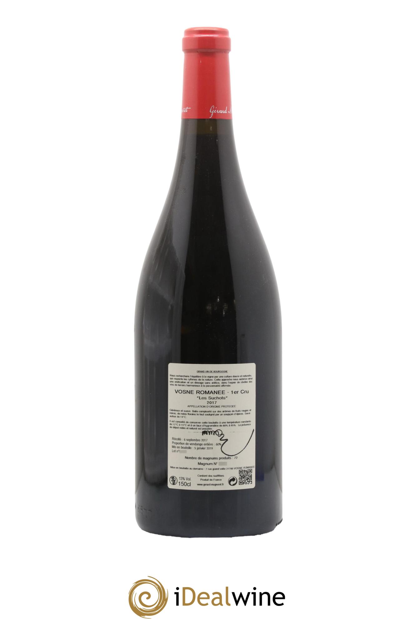 Vosne-Romanée 1er Cru Les Suchots Gérard Mugneret 2017 - Lotto di 1 magnum - 1