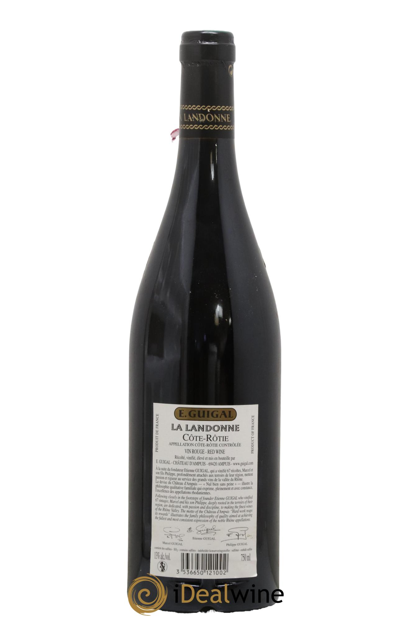 Côte-Rôtie La Landonne Guigal 2005 - Lot of 1 bottle - 1