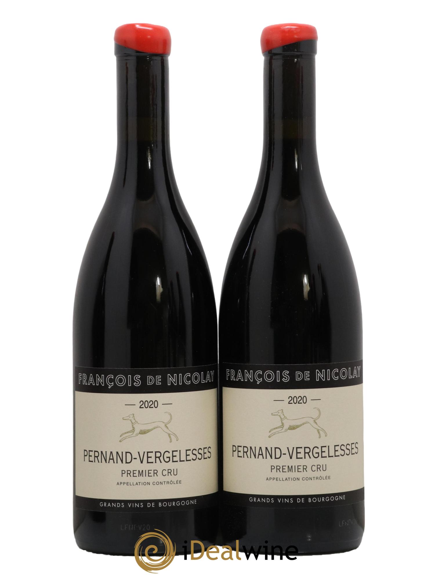 Pernand-Vergelesses 1er Cru Francois de Nicolay 2020 - Lot de 2 bouteilles - 0
