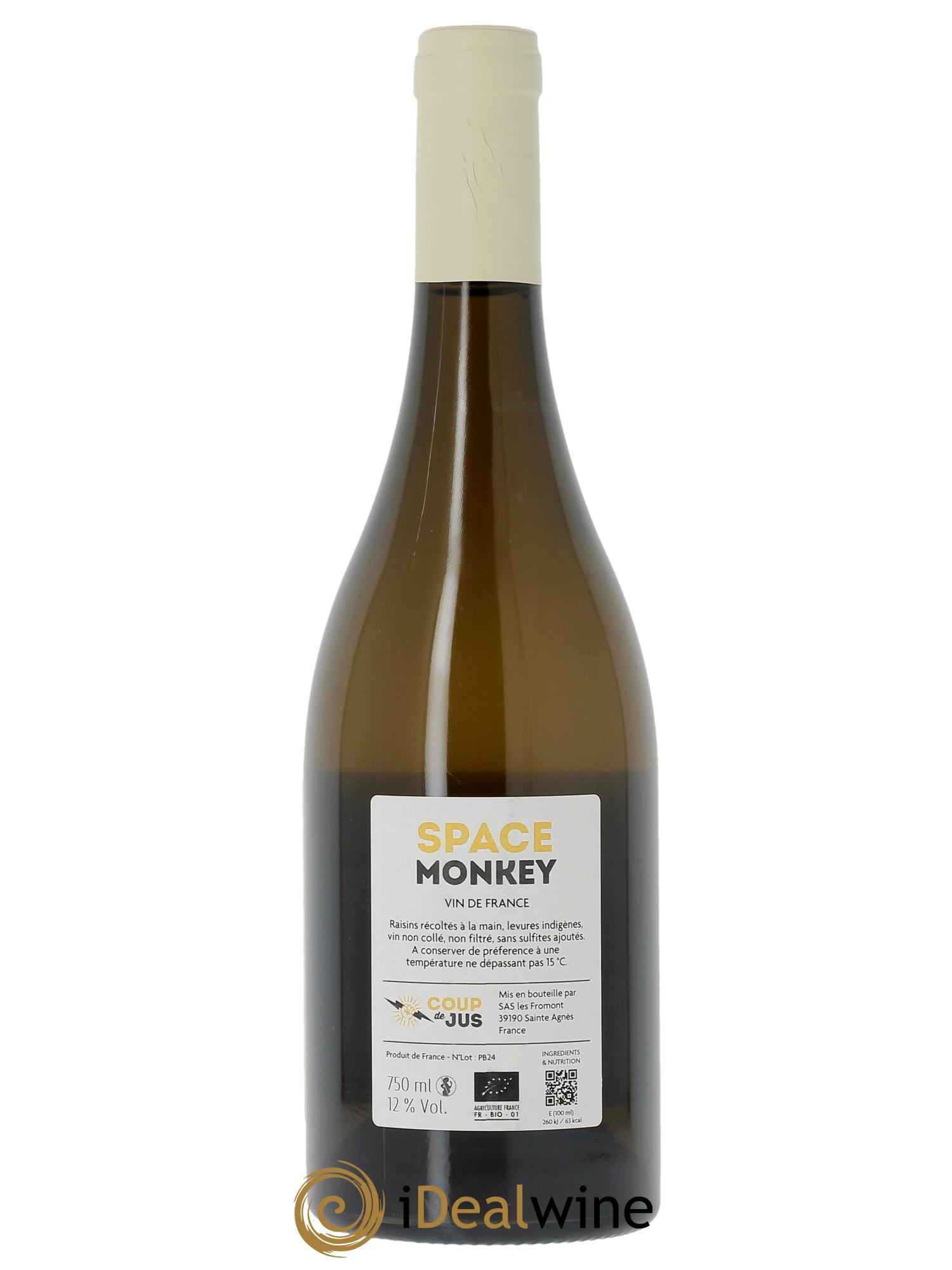 Vin de France Coup de jus - Space Monkey Marnes Blanches (Domaine des) 2024 - Lot de 1 bouteille - 2