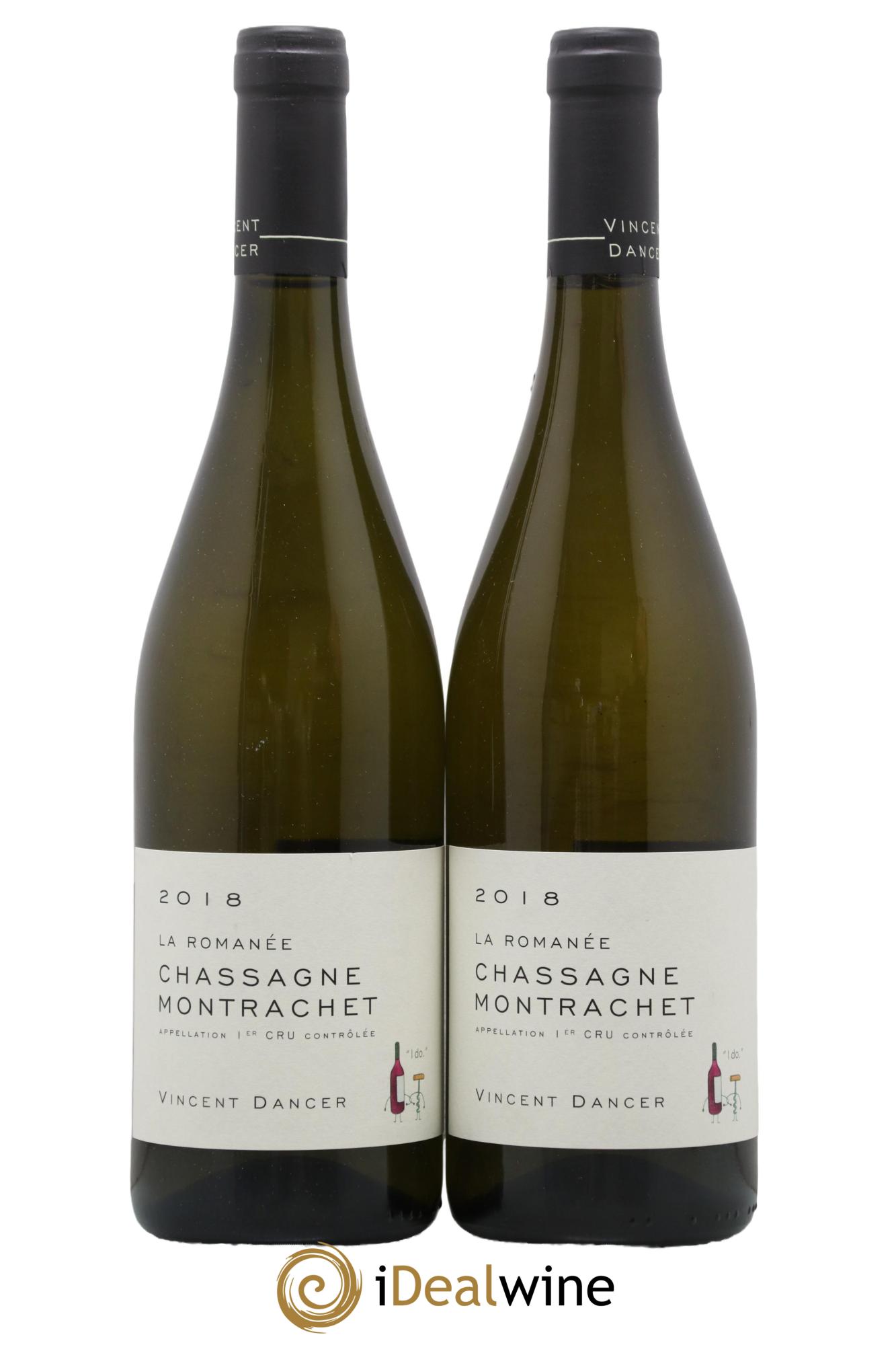 Chassagne-Montrachet 1er Cru La Romanée Vincent Dancer 2018 - Lot de 2 bouteilles - 0
