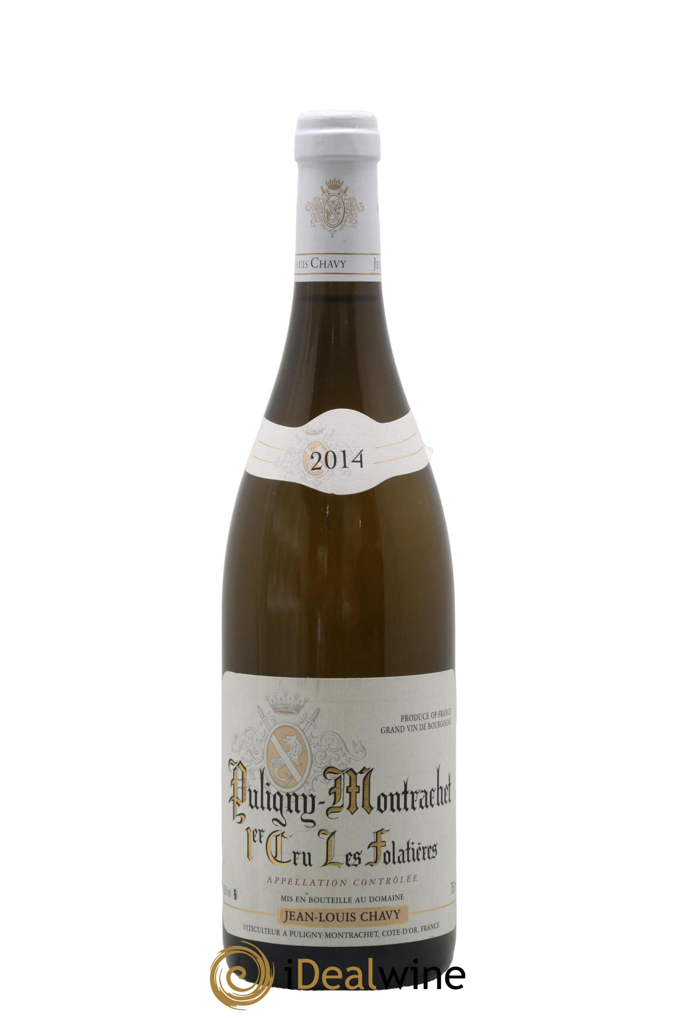 Puligny-Montrachet 1er Cru Les Folatières Jean-Louis Chavy 2014 - Lot de 1 bouteille - 0