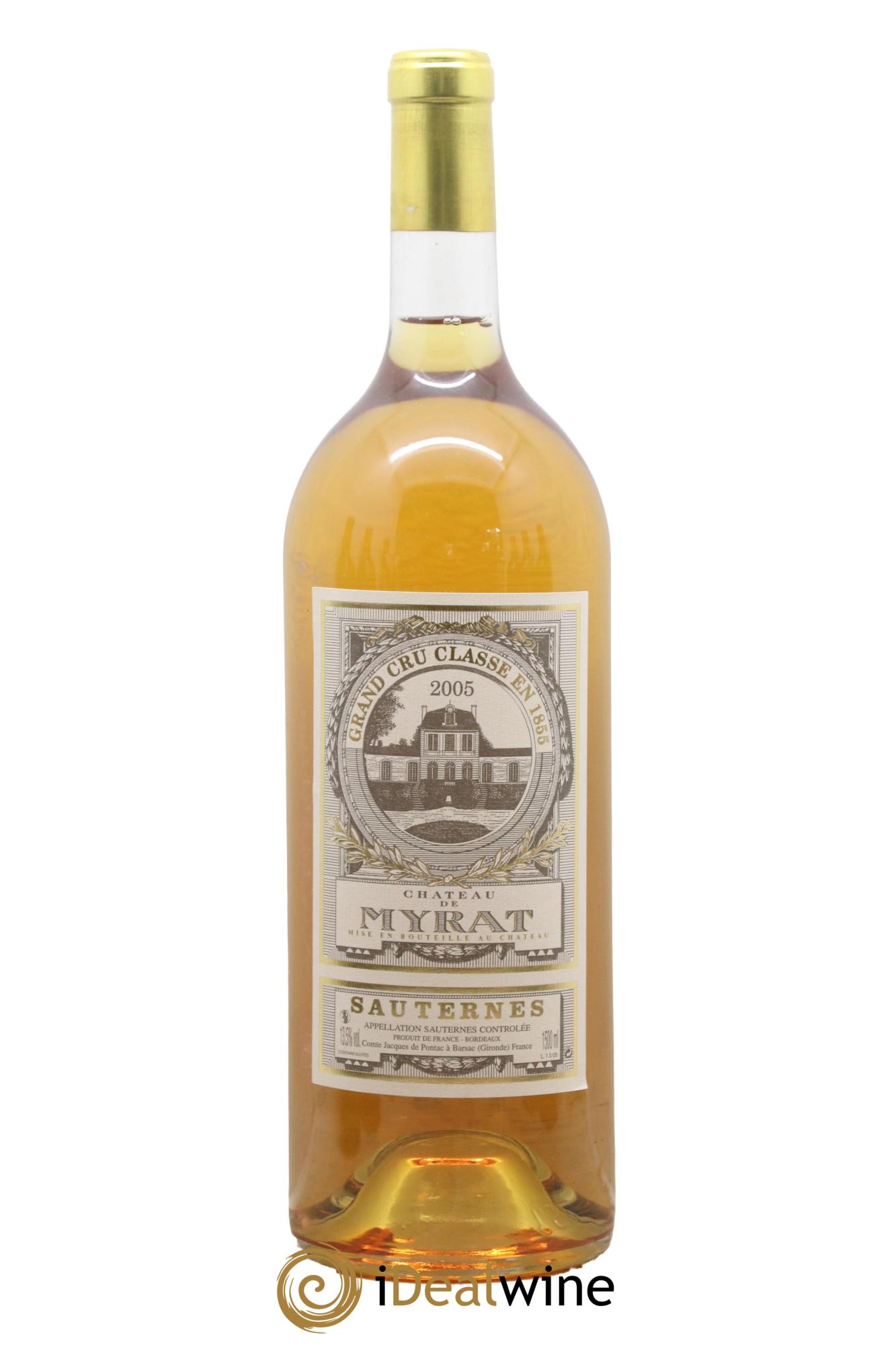 Château de Myrat 2ème Grand Cru Classé 2005 - Lot de 1 magnum - 0