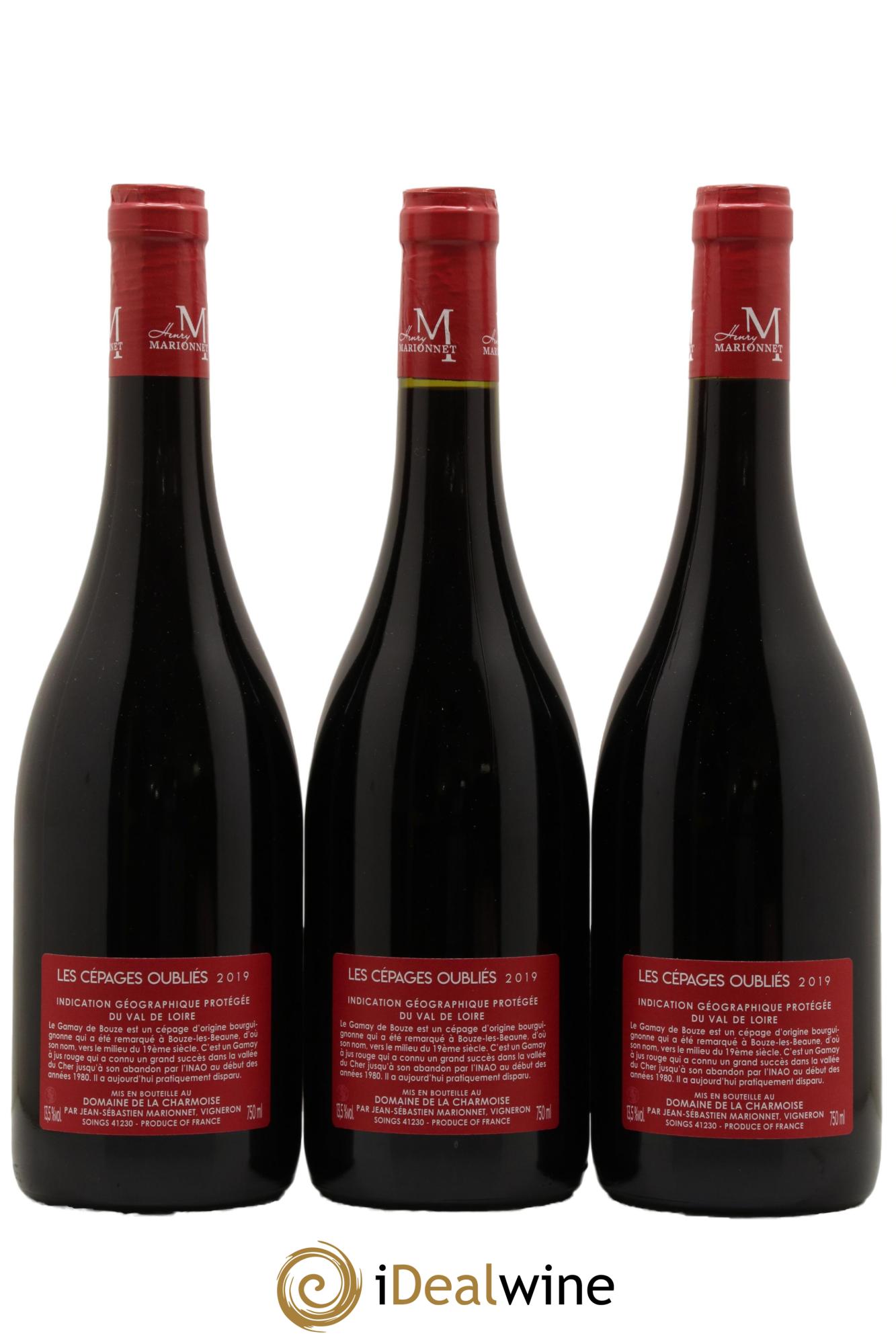 Val de Loire Gamay de Bouze cépages oubliés Henry Marionnet 2019 - Lot de 3 bouteilles - 1