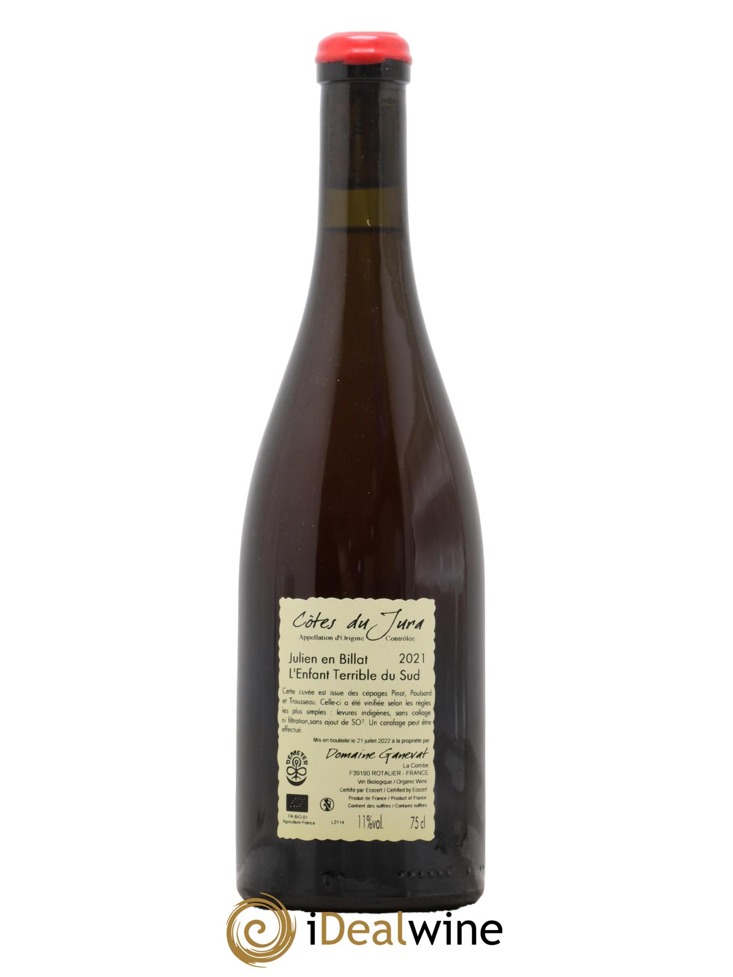 Côtes du Jura Julien en Billat l'enfant terrible du Sud Jean-François Ganevat (Domaine) 2021 - Lot de 1 bouteille - 1