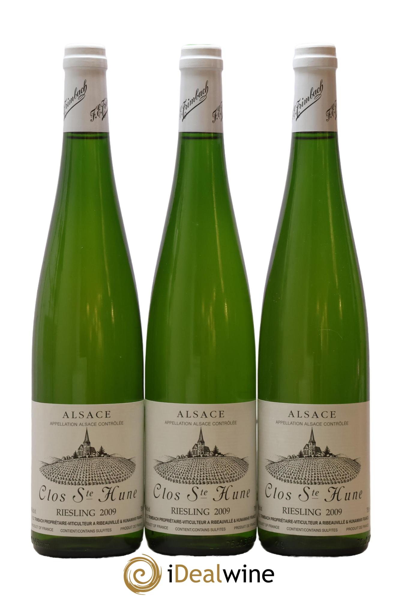 Alsace Riesling Clos Sainte-Hune Trimbach (Domaine) 2009 - Lot of 3 bottles - 0