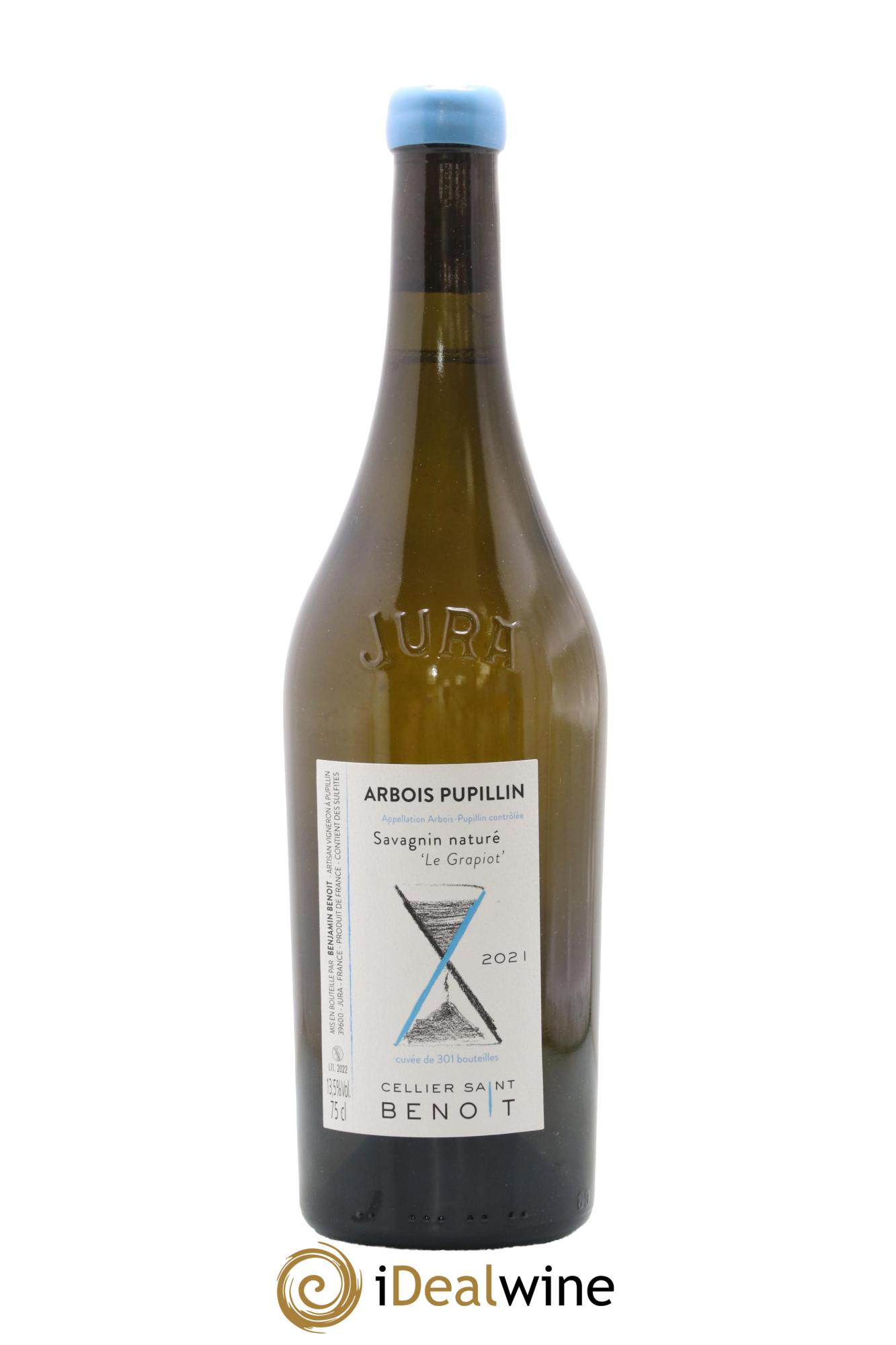 Arbois-Pupillin Le Grapiot Cellier Saint Benoît 2021 - Lot de 1 bouteille - 0