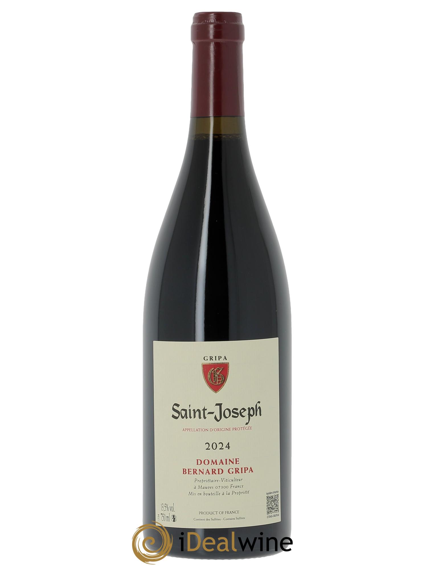 Saint-Joseph Bernard Gripa (Domaine) 2024 - Lotto di 1 bottiglia - 0