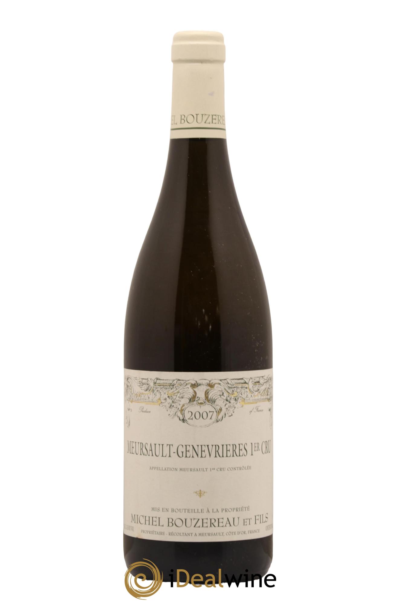 Meursault 1er Cru Les Genevrières Michel Bouzereau et Fils (Domaine) 2007 - Lot de 1 bouteille - 0