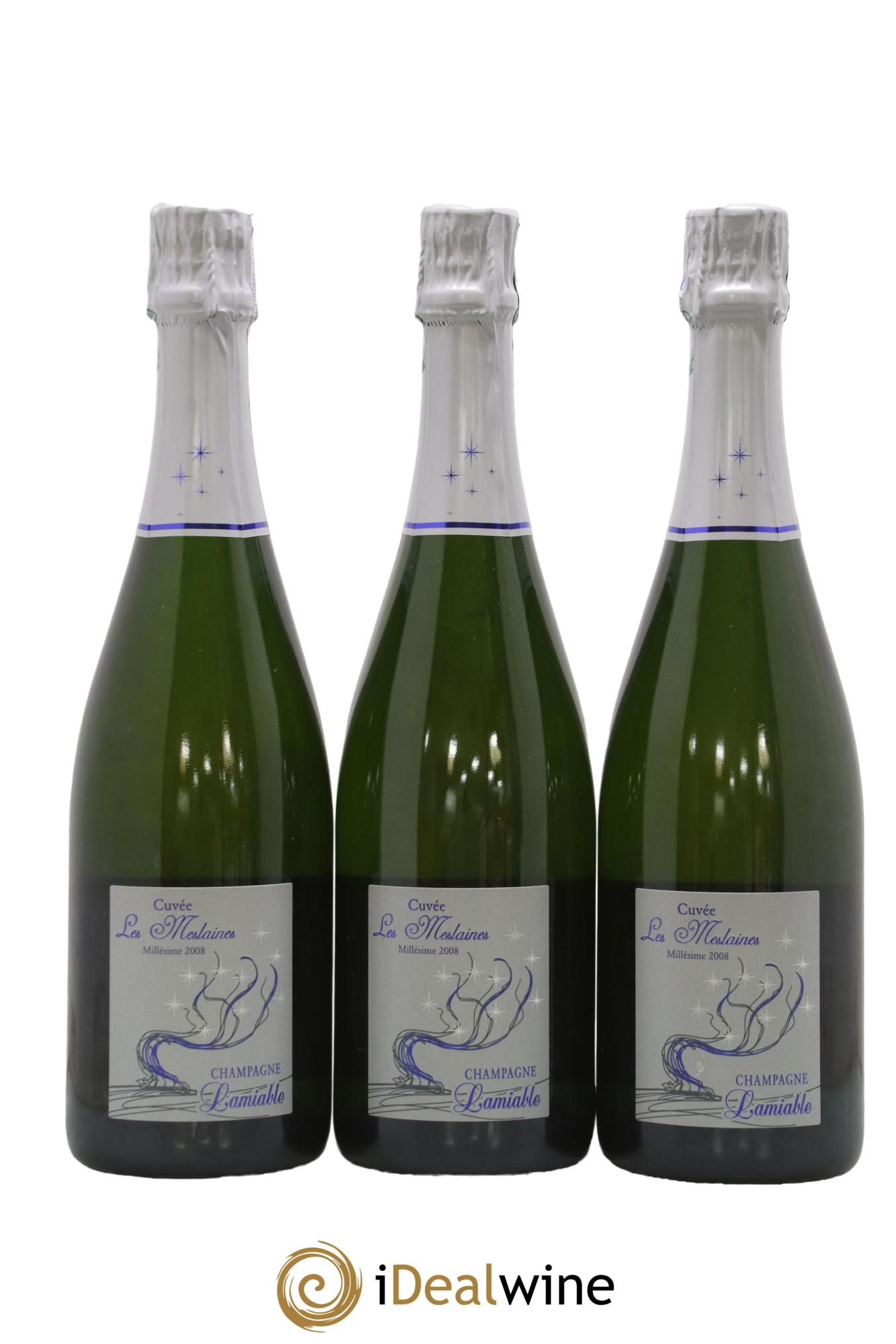 Champagne Cuvée Les Meslaines Lamiable 2008 - Lot de 3 bouteilles - 0