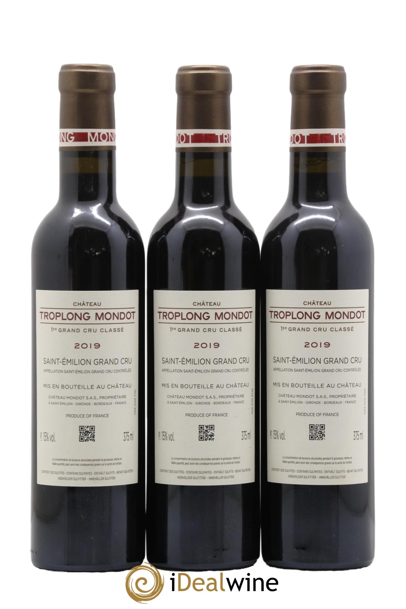 Château Troplong Mondot 1er Grand Cru Classé B 2019 - Lotto di 12 mezze bottiglie - 4