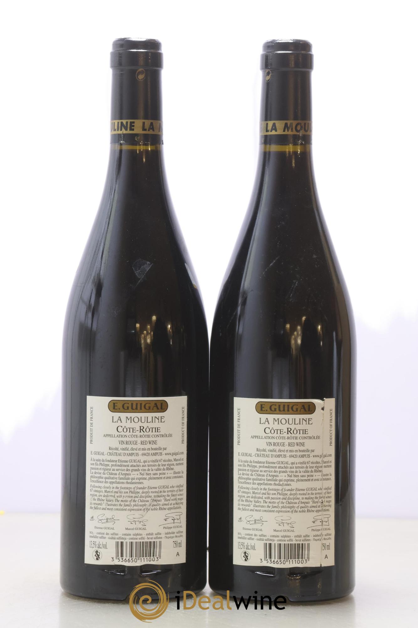 Côte-Rôtie La Mouline Guigal 2010 - Posten von 2 Flaschen - 1