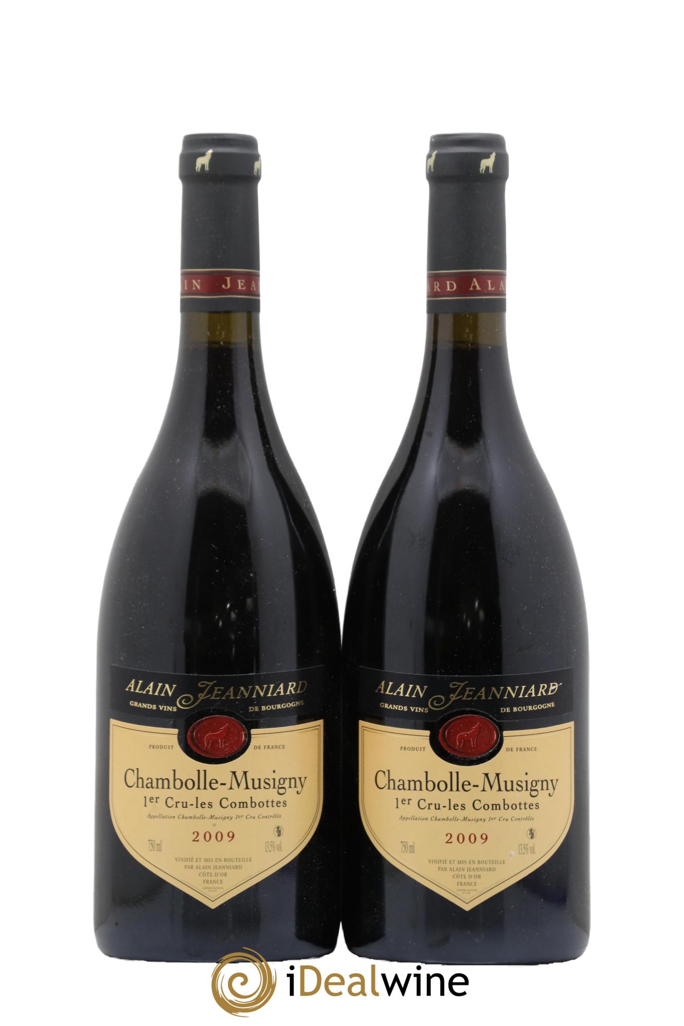 Chambolle-Musigny 1er Cru Les Combottes Domaine Alain Jeanniard 2009 - Lot de 2 bouteilles - 0