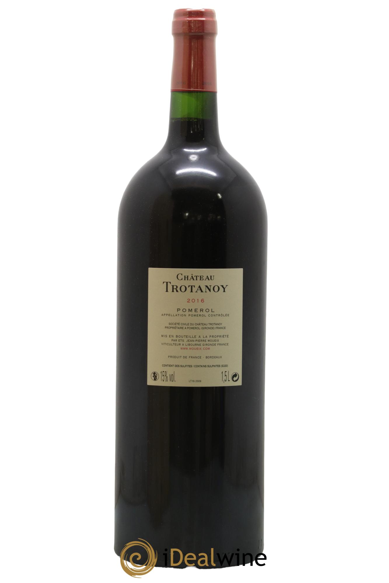 Château Trotanoy 2016 - Lot de 1 magnum - 2