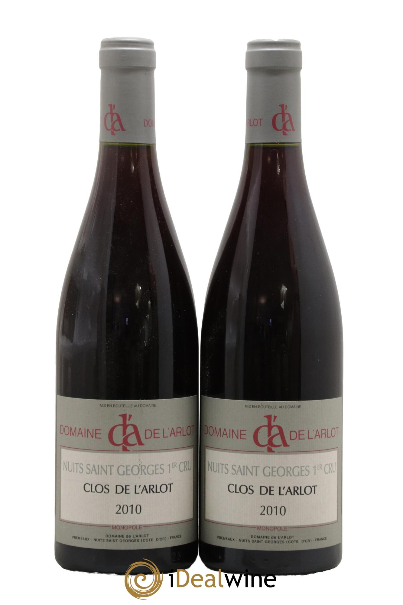 Nuits-Saint-Georges 1er Cru Clos de l'Arlot Domaine de l'Arlot 2010 - Lot of 2 bottles - 0