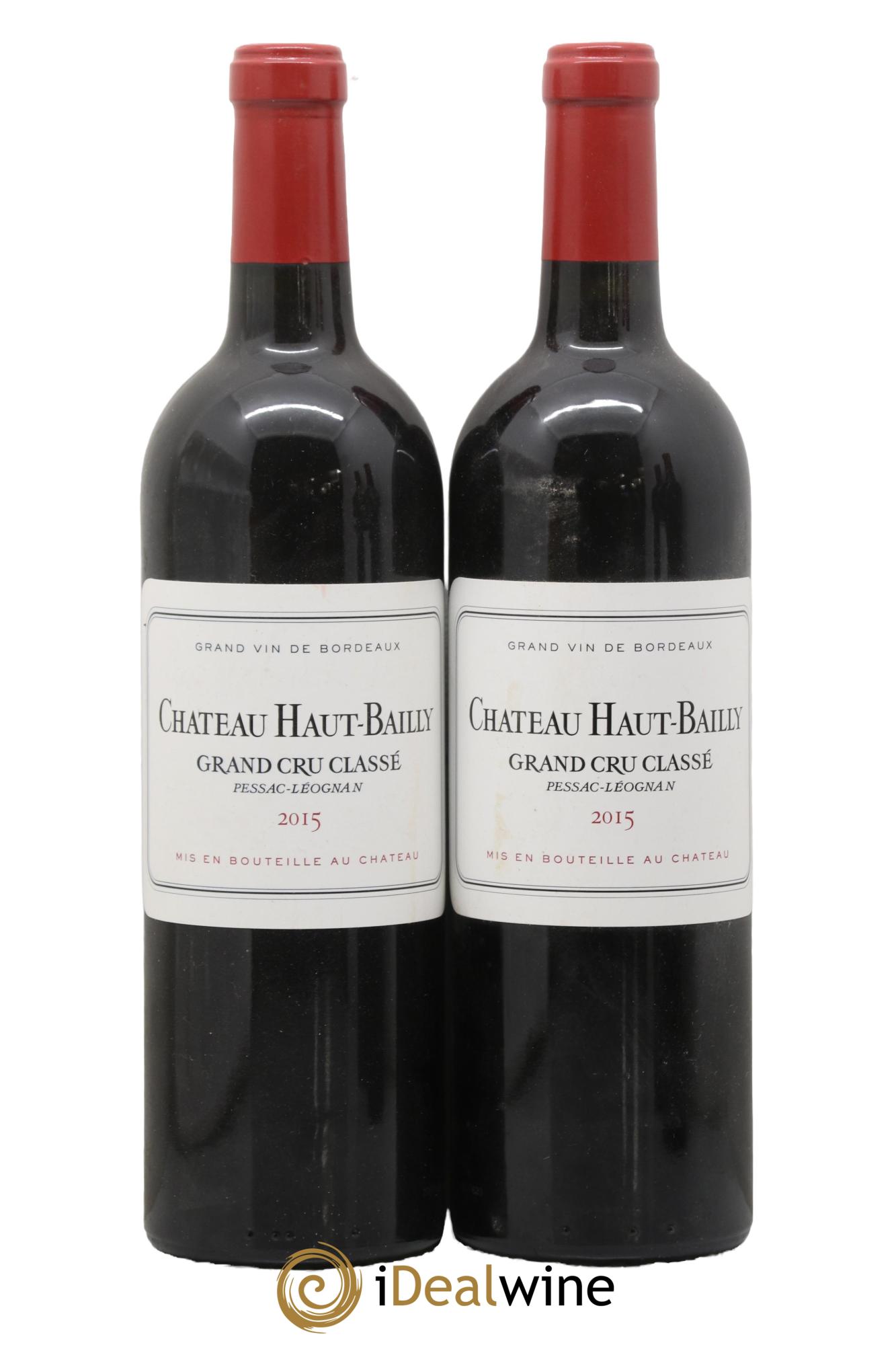 Château Haut-Bailly Cru Classé de Graves 2015 - Lot of 2 bottles - 0