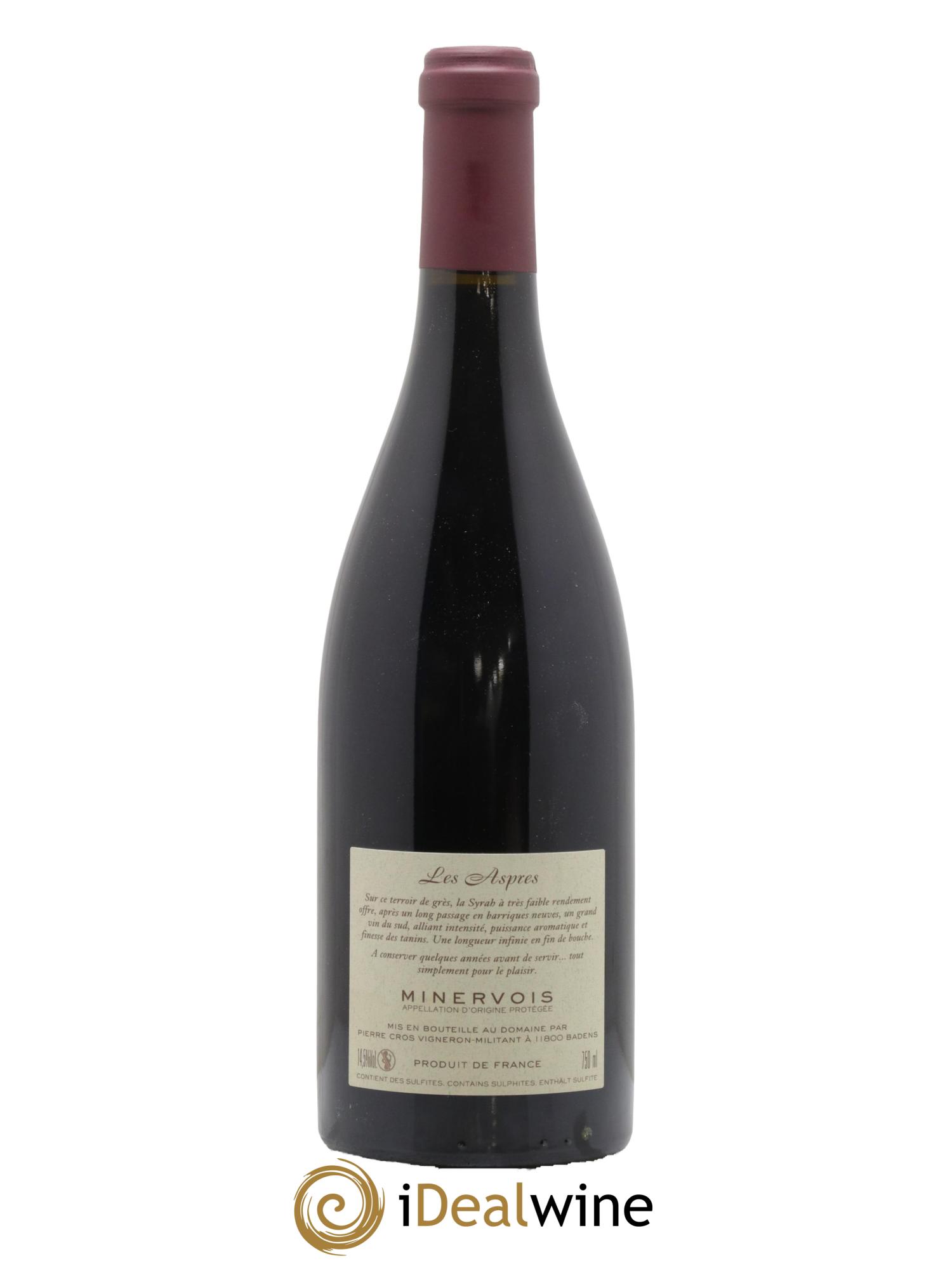 Minervois Les Aspres Domaine Pierre Cros 2018 - Lot de 1 bouteille - 1