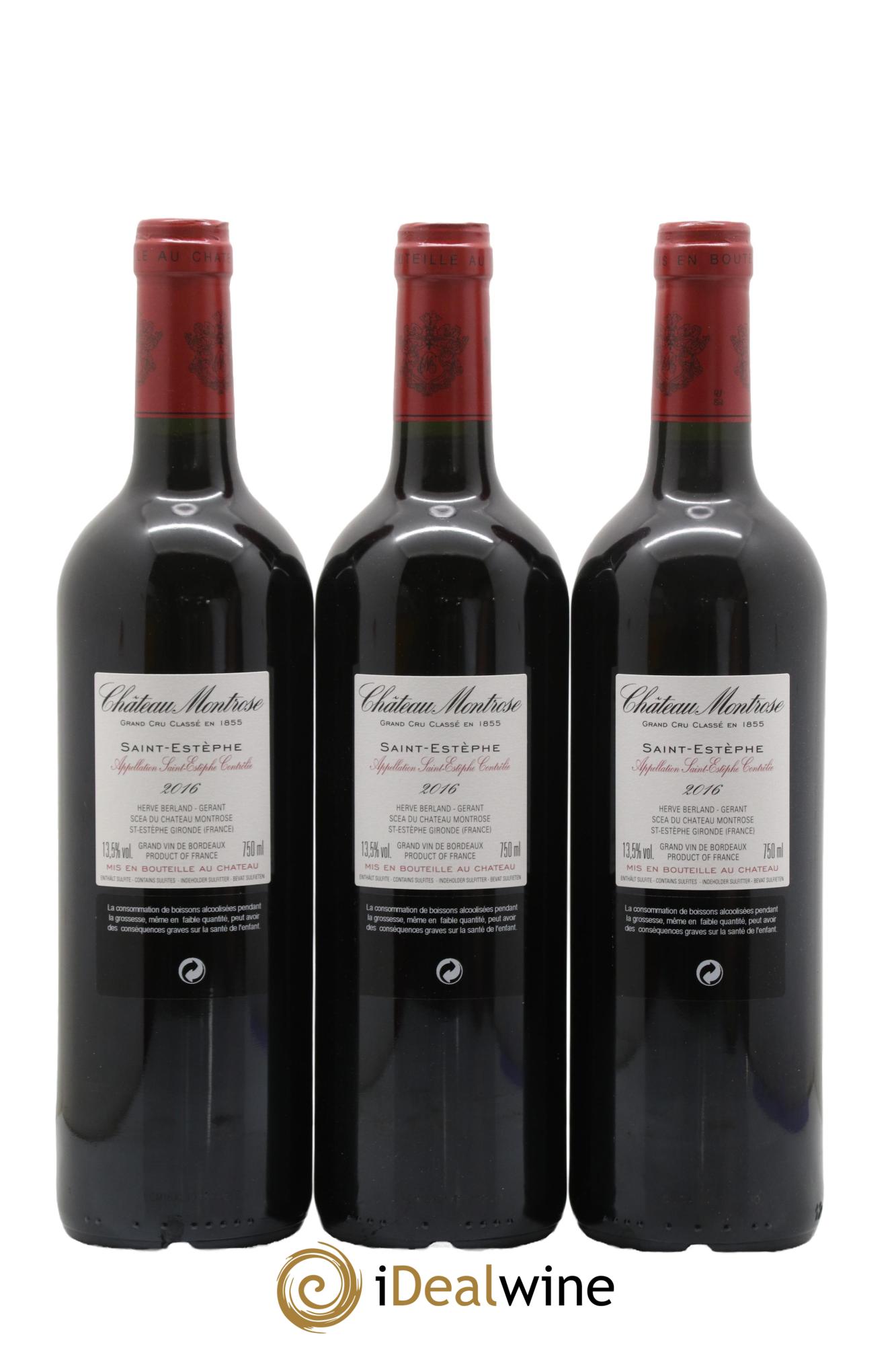Château Montrose 2ème Grand Cru Classé 2016 - Lot of 6 bottles - 4