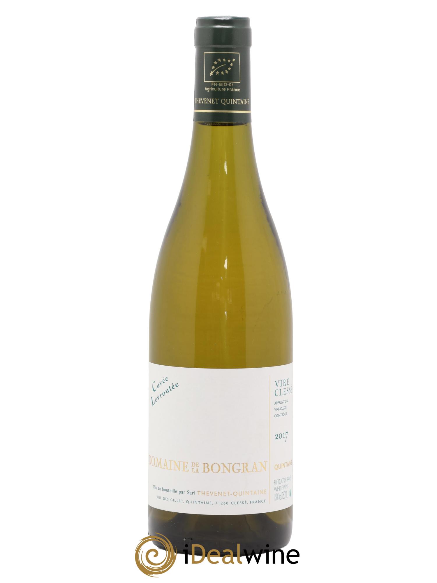 Viré-Clessé Cuvée Levroutée Domaine de la Bongran (J.Thevenet) 2017 - Lot de 1 bouteille - 0
