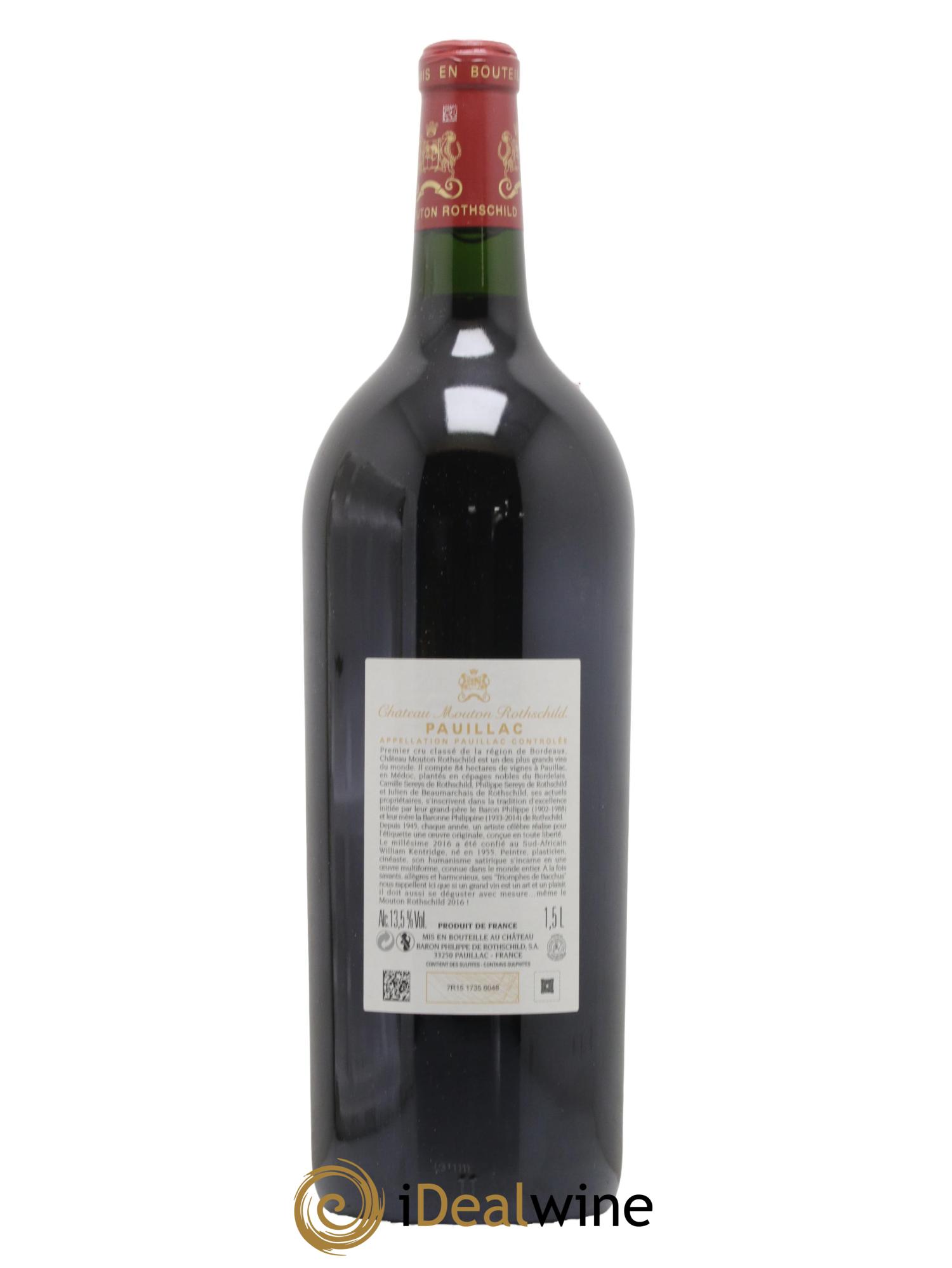 Château Mouton Rothschild 1er Grand Cru Classé 2016 - Lot de 1 magnum - 1