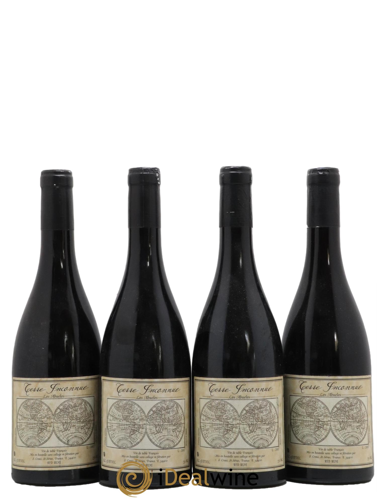 Vin de France Terre Inconnue Los Abuelos 2007 - Lot de 4 bouteilles - 0