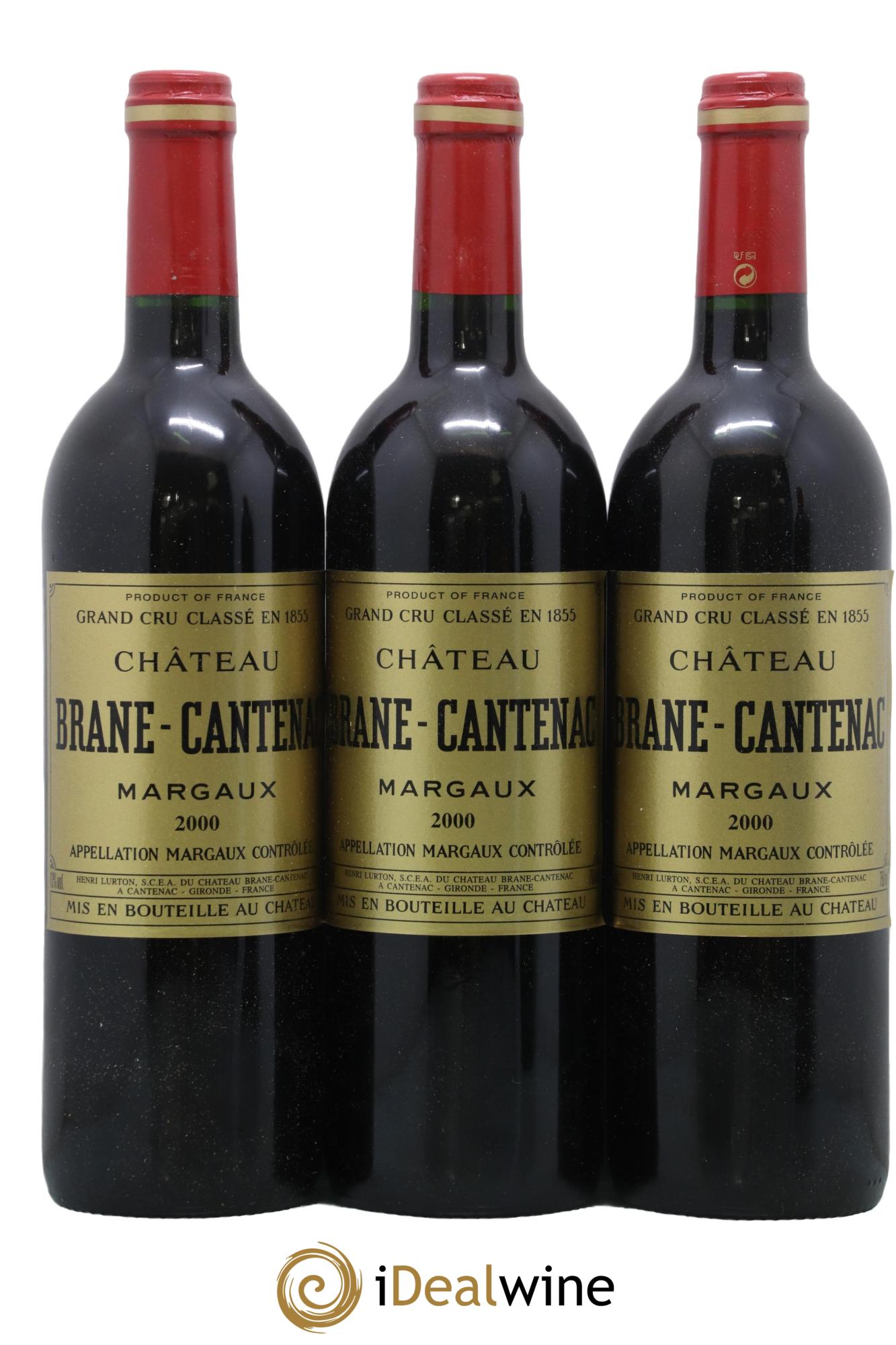 Château Brane Cantenac 2ème Grand Cru Classé 2000 - Lot de 12 bouteilles - 1
