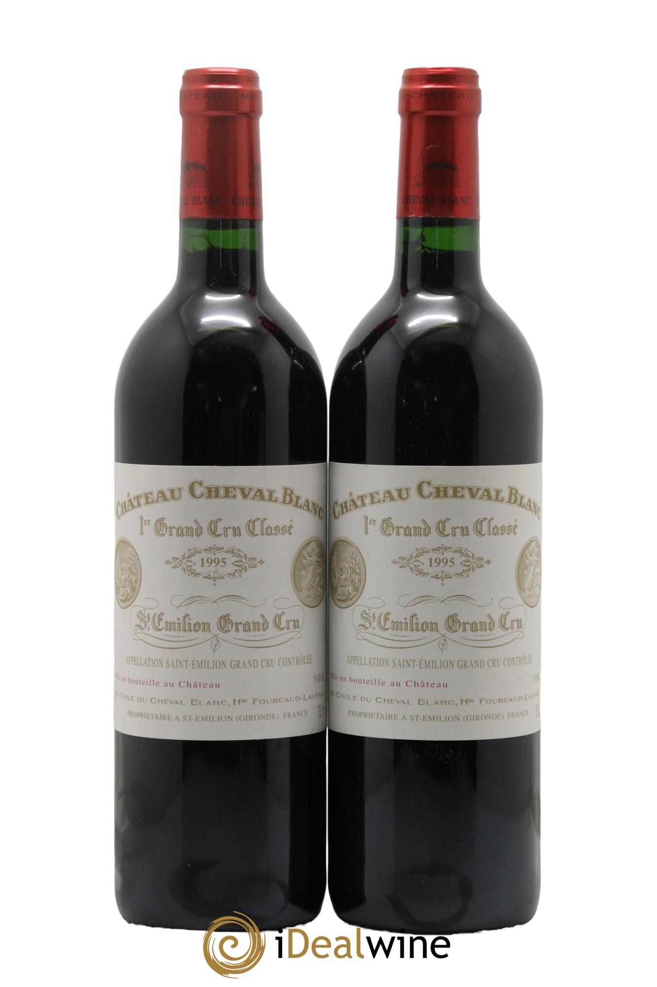 Château Cheval Blanc 1er Grand Cru Classé A 1995 - Posten von 2 Flaschen - 0