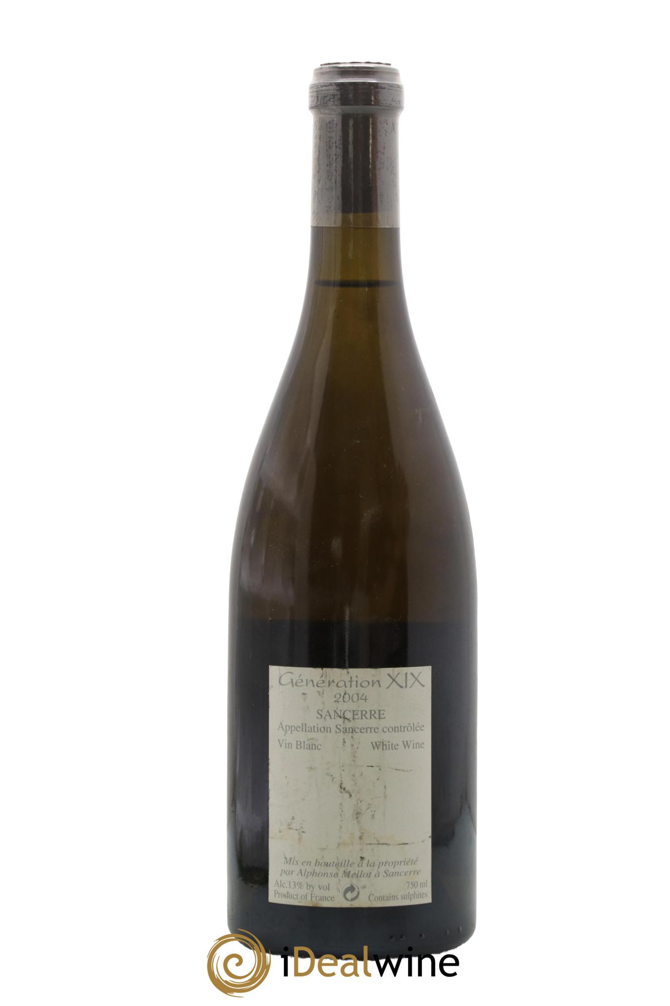 Sancerre Génération XIX Alphonse Mellot 2004 - Lotto di 1 bottiglia - 1