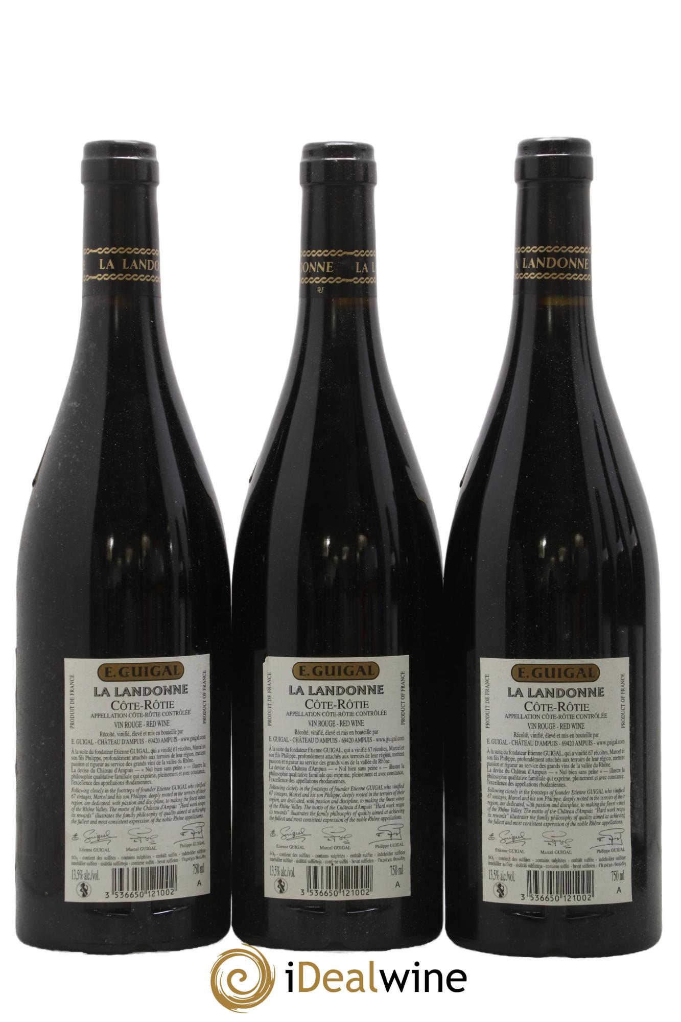 Côte-Rôtie La Landonne Guigal 2016 - Lot of 6 bottles - 2