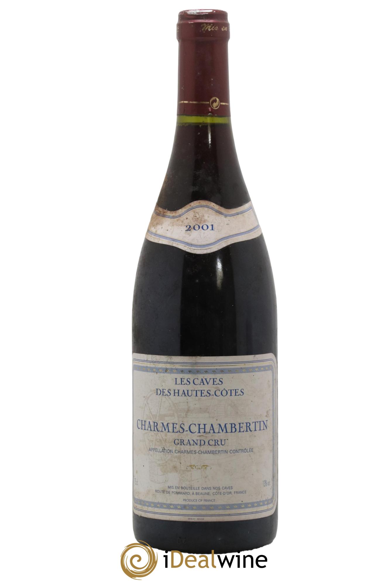 Charmes-Chambertin Grand Cru Les Caves des Hautes Cotes 2001 - Lot de 1 bouteille - 0
